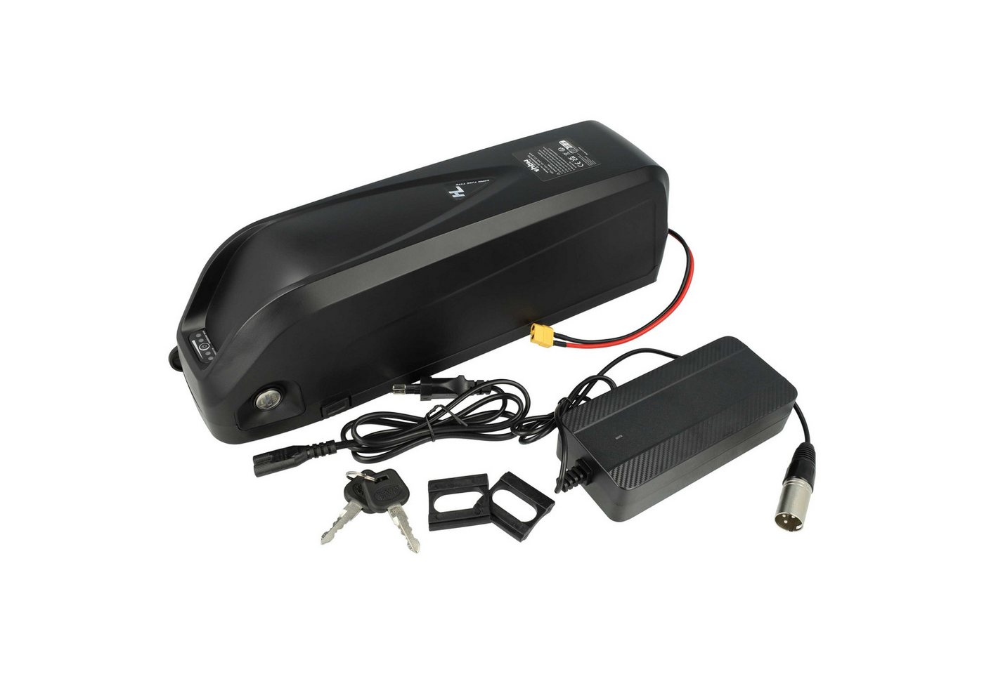 vhbw Akku E-Bike (19,2 Ah, 48 V, Li-Ion, inkl. Ladegerät) E-Bike Akku Akku Li-Ion 19200 mAh (48 V, 1 St), Leistungsfähiger Austausch-Akku für Pedelec, Elektrofahrrad, E-Bike