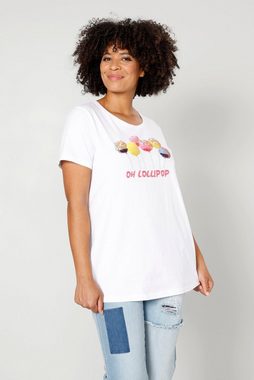 Angel of Style Strickpullover T-Shirt Classic Fit Lollipops mit Pailletten