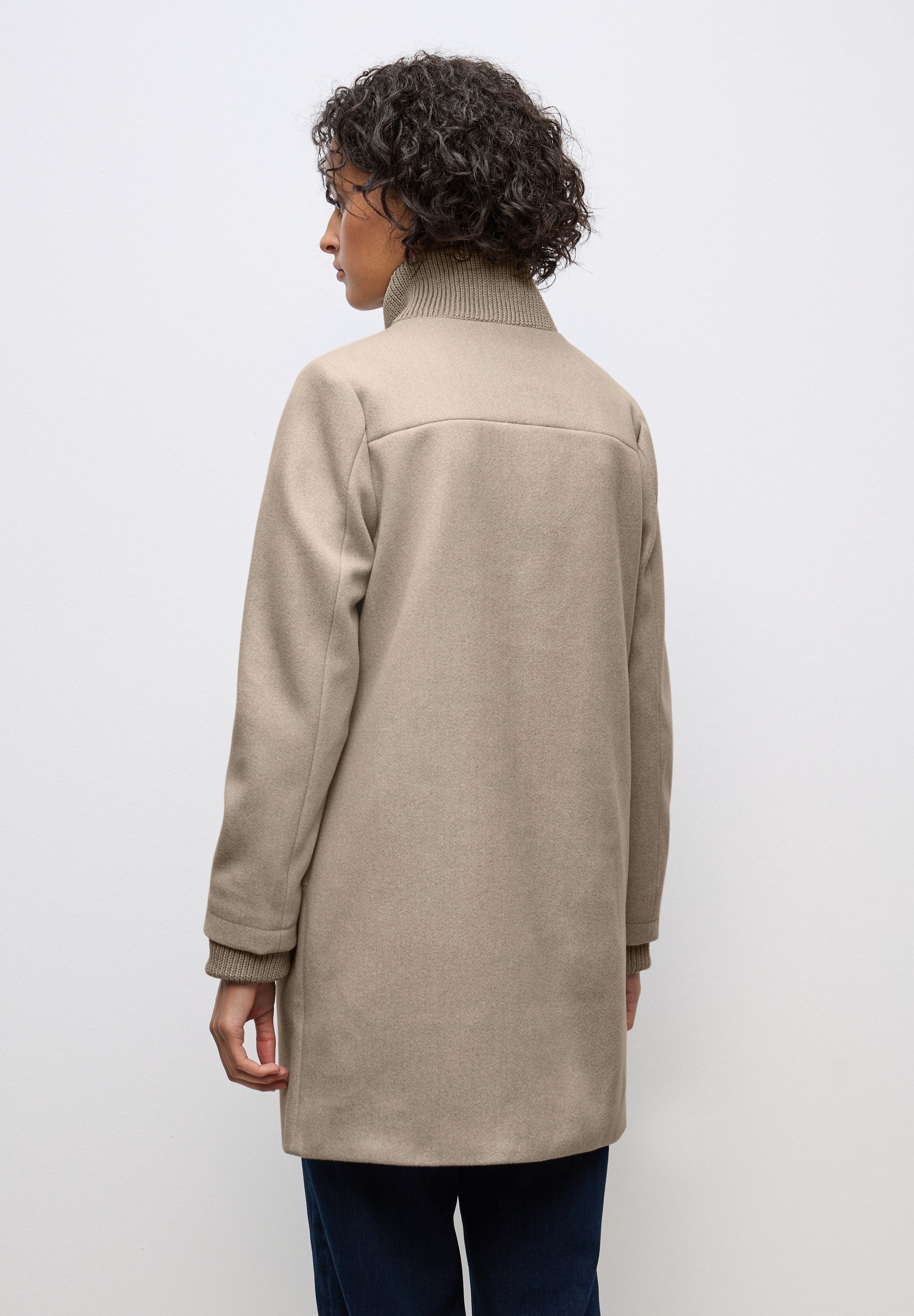 STREET ONE Wintermantel Stehkragen in Strickqualität, günstig online kaufen