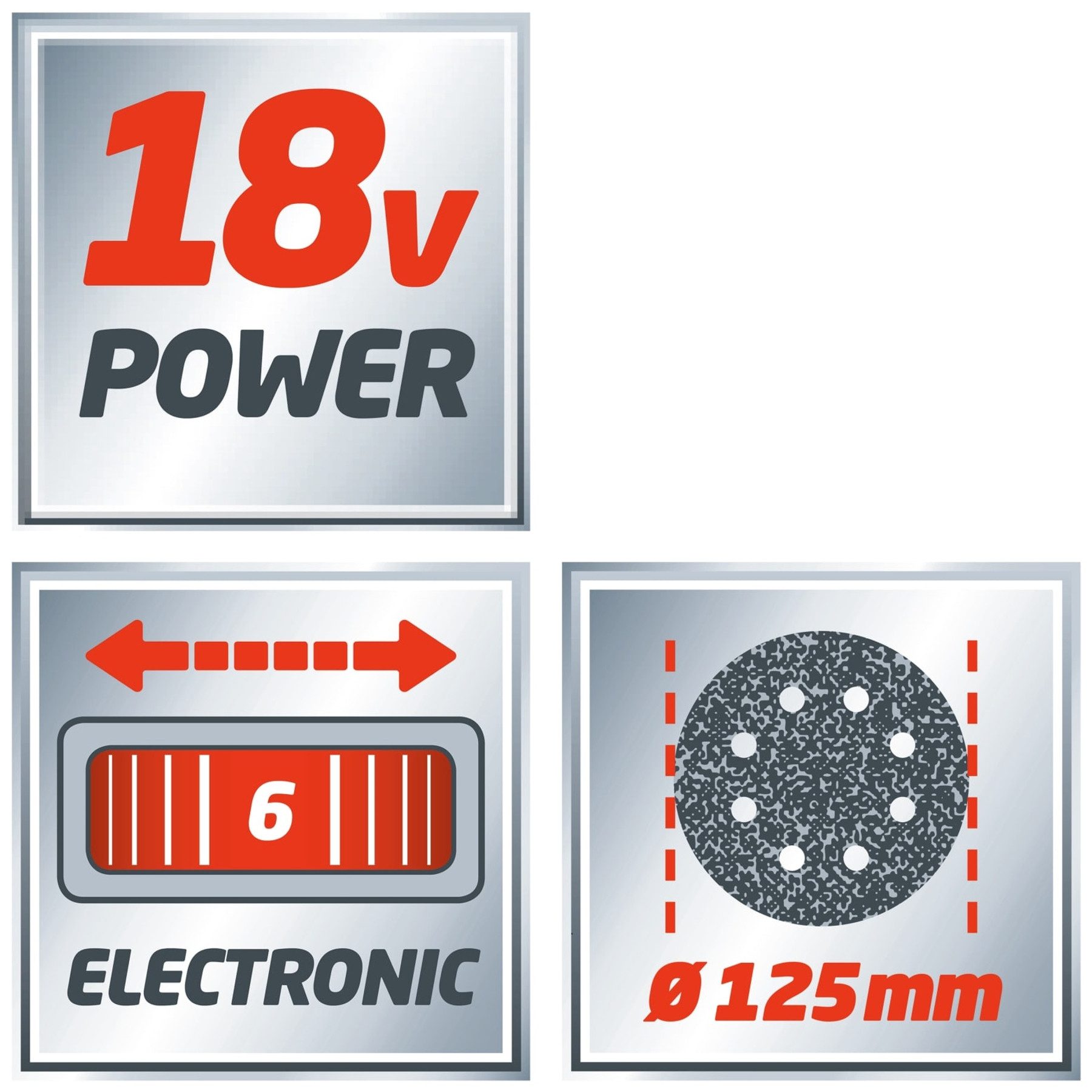 Einhell Akku-Exzenterschleifer EINHELL Akku-Exzenterschleifer TE-RS 18 Li Kit (1x 4,0 Ah)