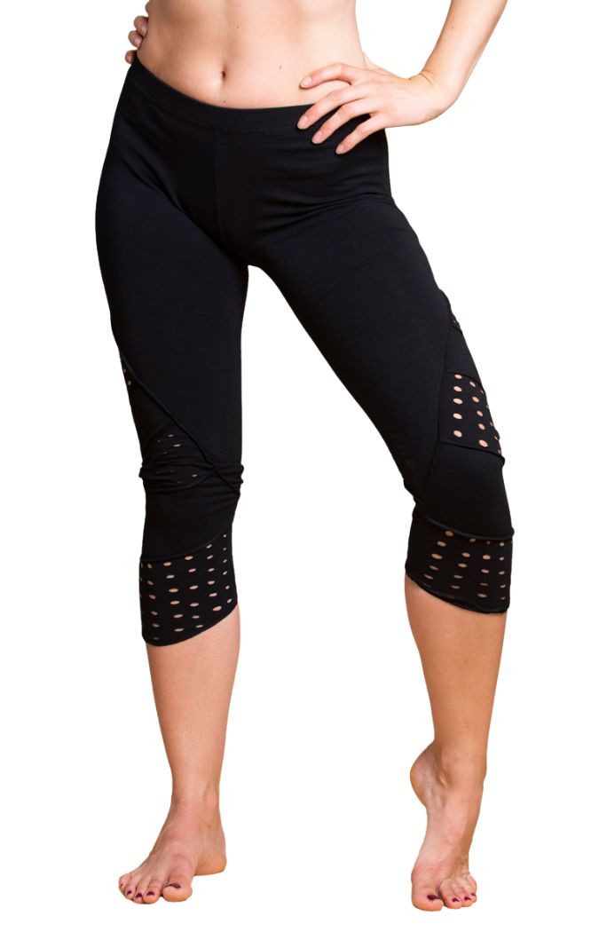 3/4-Leggings Goa Leggings ‘Akali‘ Capri Leggins aus 100% Baumwolle 3/4 Leggings