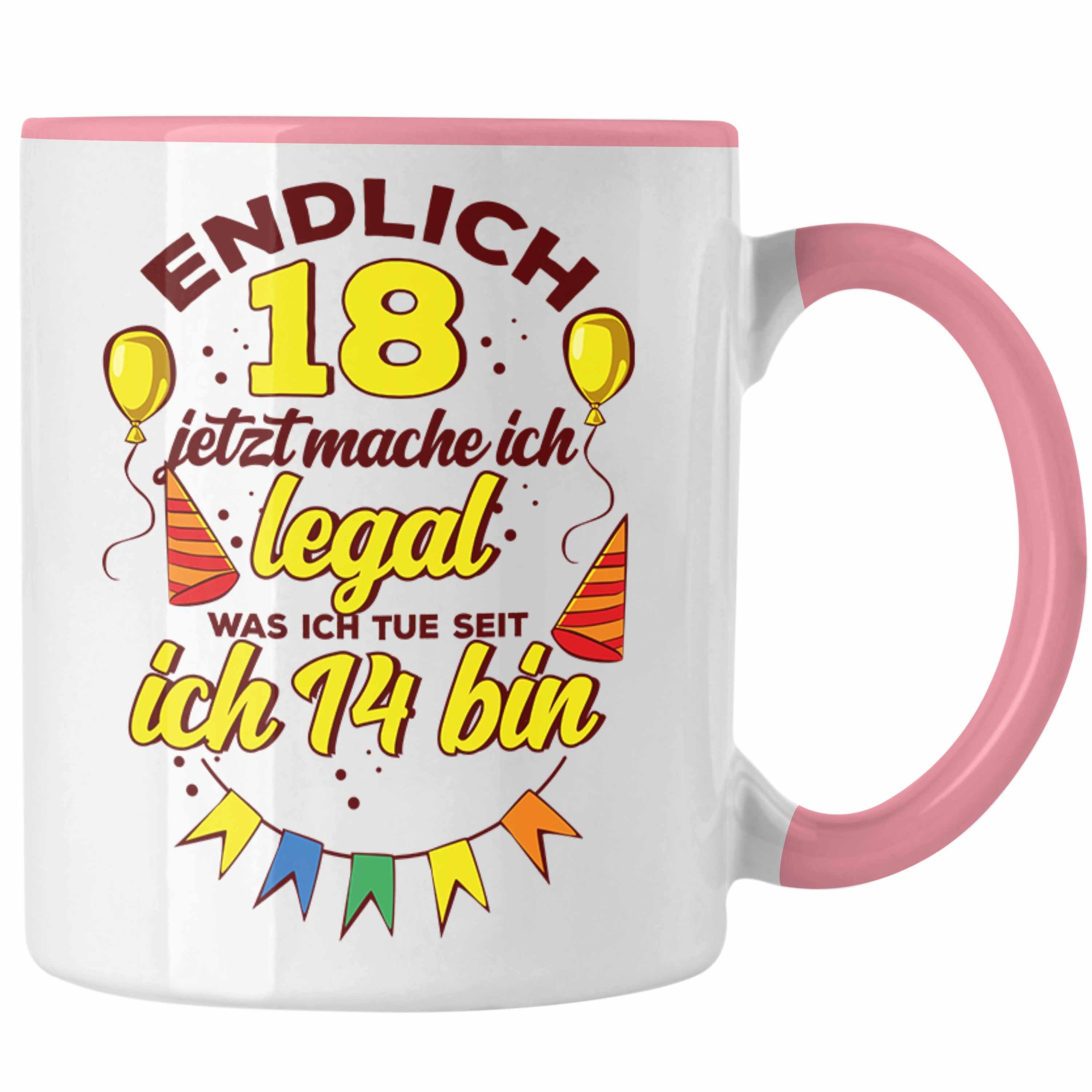 Trendation Tasse Lustige Tasse zum 18. Geburtstag witziges Geschenk 18er Geburtstag
