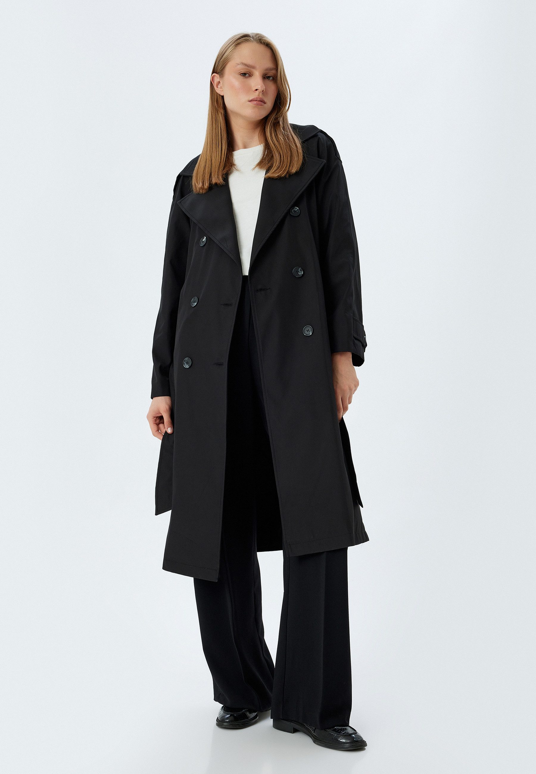 Trenchcoat Regular Mit Bauchgurt
