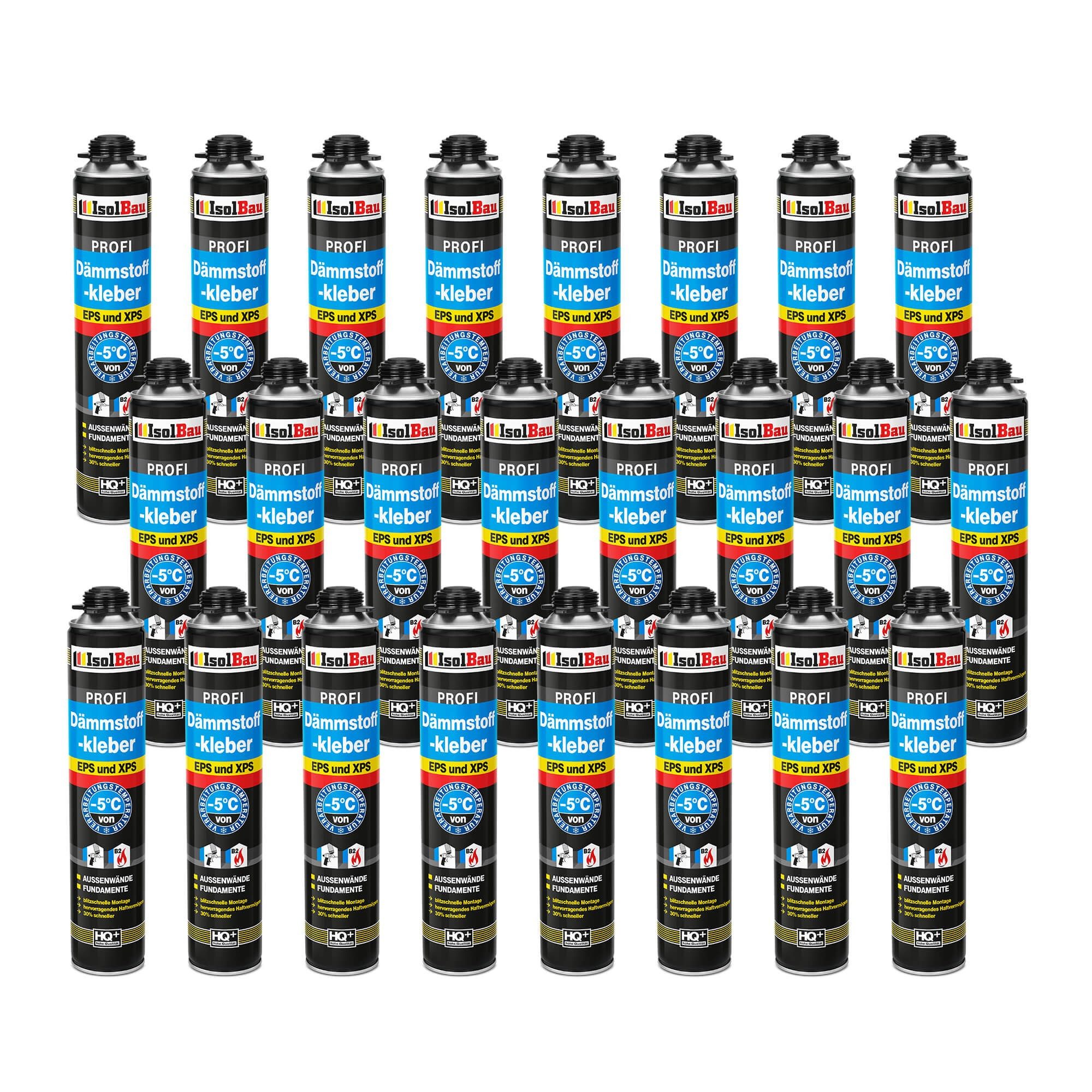 None Монтажный клей Dämmstoffkleber 24 x 750 ml B2 Kleber für Dämmung Perimeterkleber, Rasches und zuverlässiges Ausrichten der Dämm- u.Trockenbauplatten