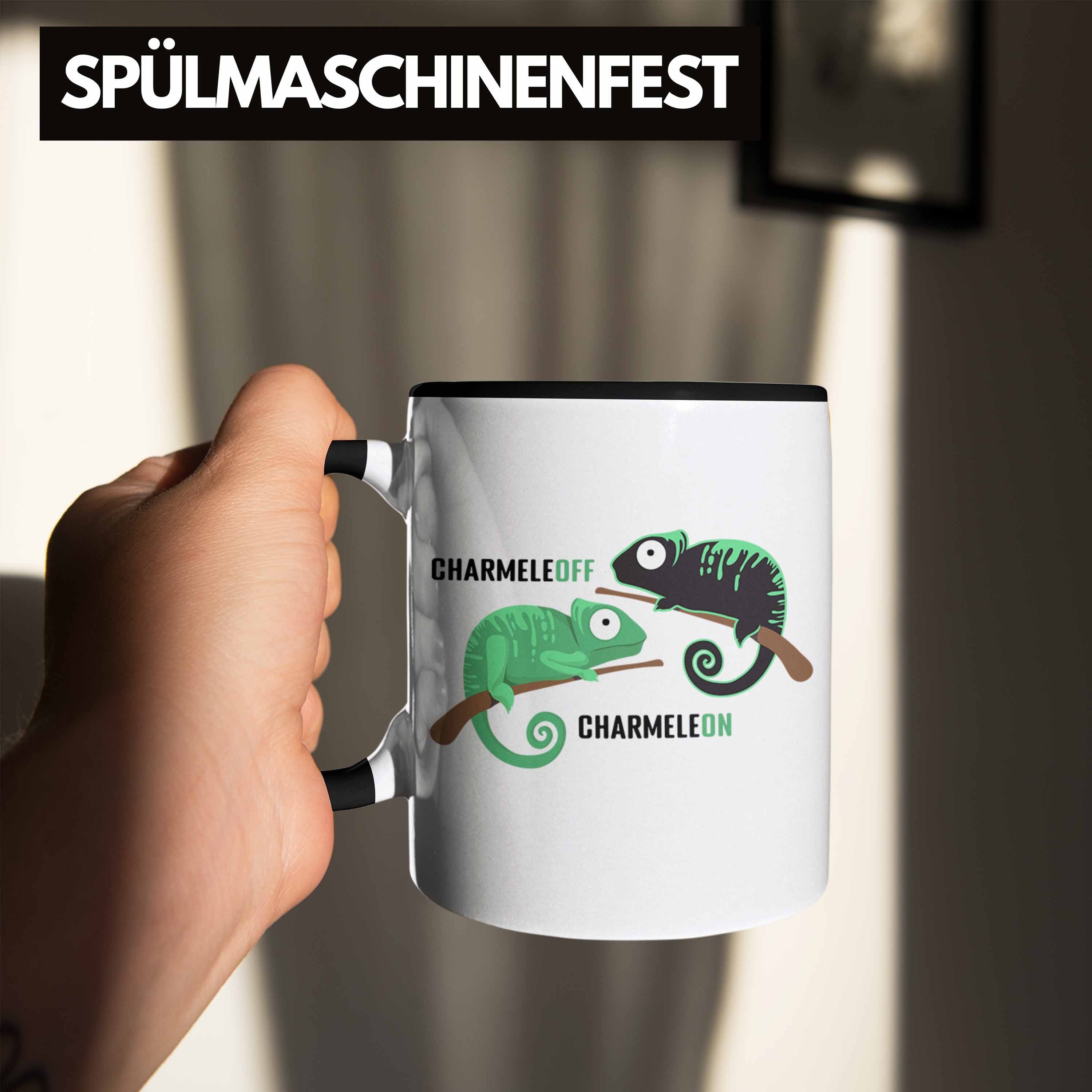 Tasse Trendation Kollegin Witz Schwarz Lustige - Spruch Tasse ChameleON Frauen Trendation Humor ChameleOFF Tasse