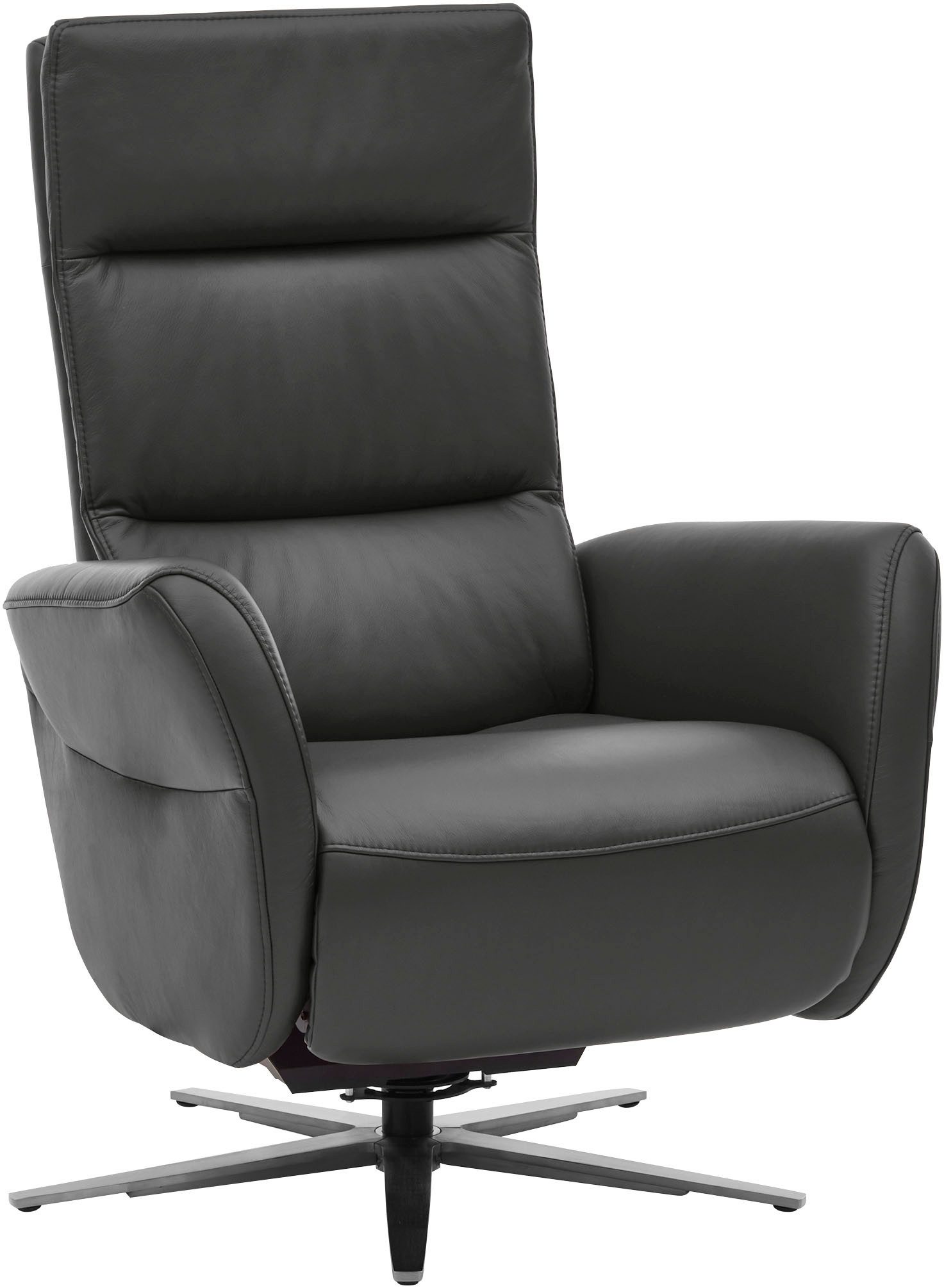 Die PlanBar Relaxsessel PN-RS20038 mit Metallsternfuß inkl. Relaxfunktion und Kopfverstellung (1-St), 360° drehbar, mit Gasdruckverstellung
