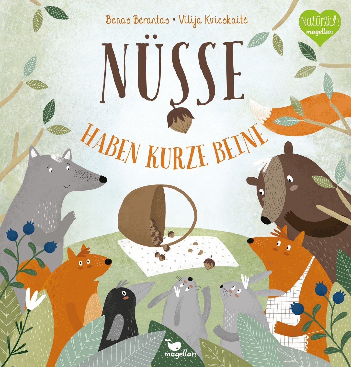 Kinderbuch Nüsse haben kurze Beine Benas Bėrantas