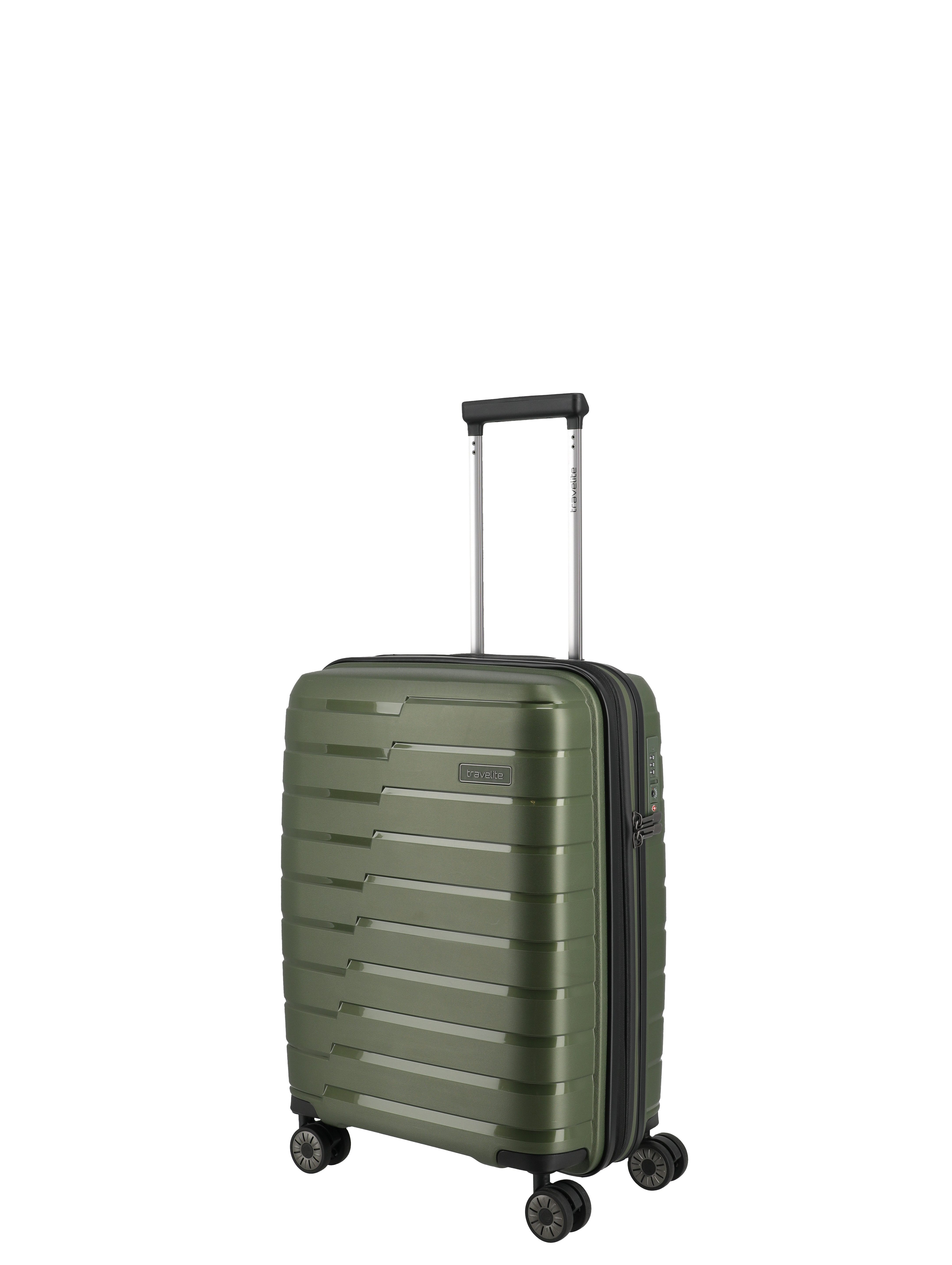 travelite Trolley AIR BASE Reisekoffer Hartschale, 4 Rollen, widerstandsfähiges Material und cleverer Innenaufteilung