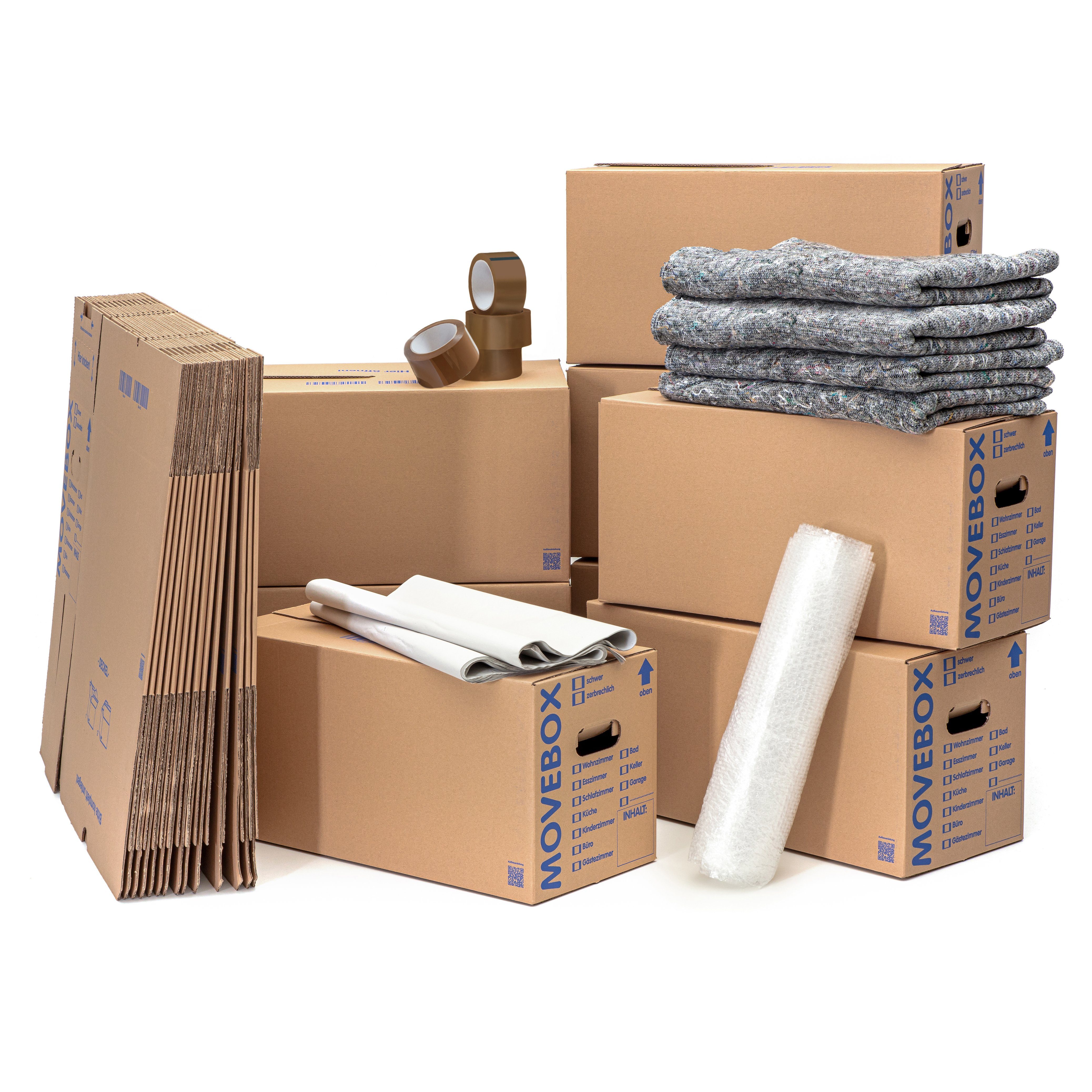 KK Verpackungen Aufbewahrungsbox (Komplett-Set, Kartons Packseide Luftpolst günstig online kaufen