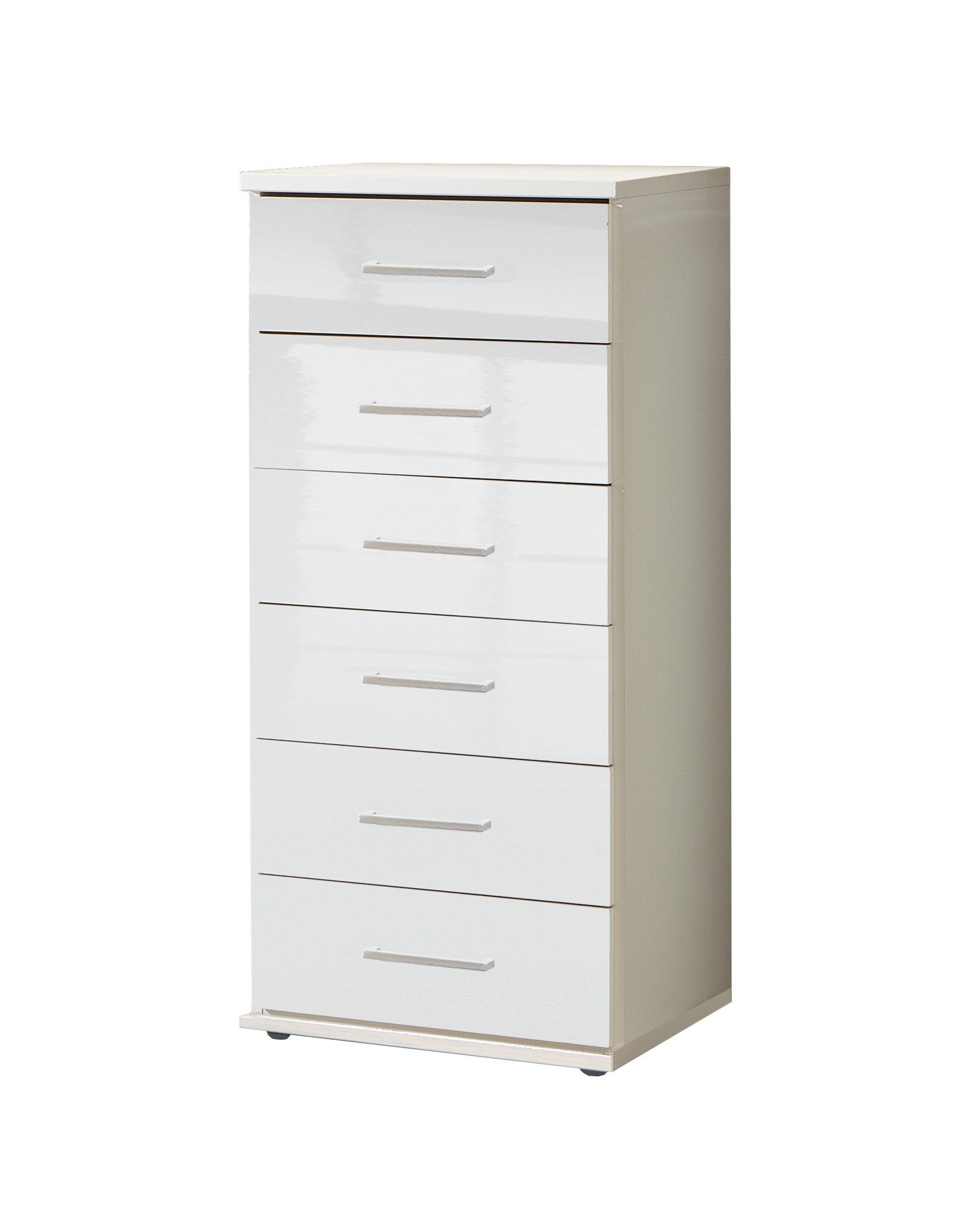 Wimex Schubkastenkommode in HOCHGLANZ LACK WEISS - 46x106x40cm (BxHxT)