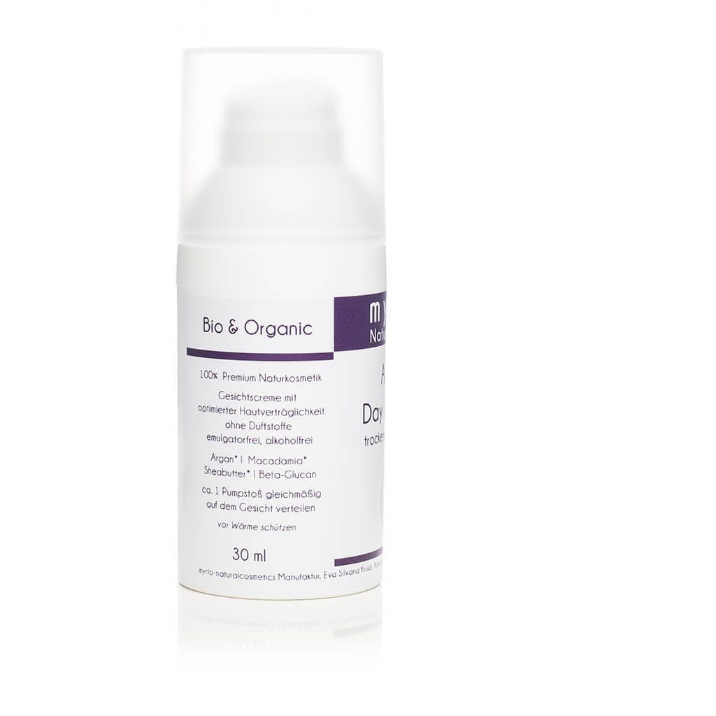 myrto Naturkosmetik Tagescreme myrto Bio Argan Day Cream T - Gesichtscreme bei trockener Haut, Bestbewertung Codecheck: 100% Grüner Ring