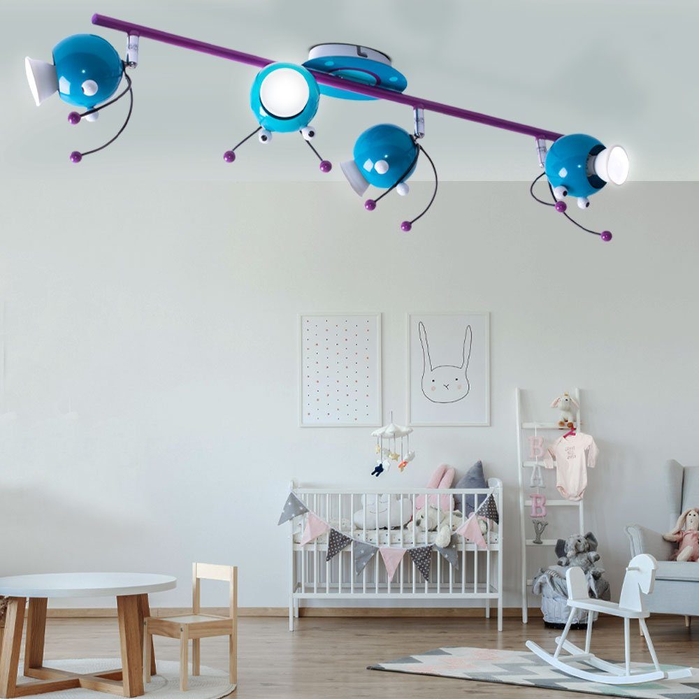 Dekolicht, Decken Lampe Farbwechsel, Warmweiß, Spots inklusive, verstellbar Leuchtmittel etc-shop Fernbedienung Zimmer Kinder