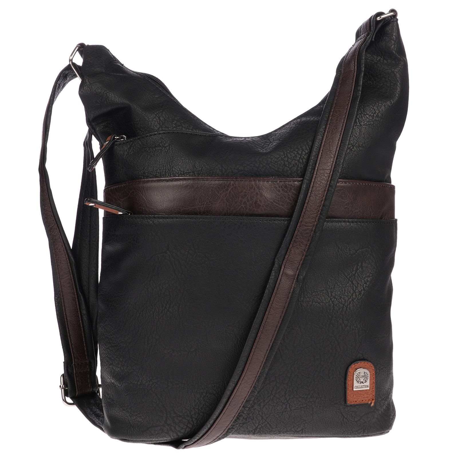 Christian Wippermann Umhängetasche Große Umhängetasche Damen Tasche Schultertasche (einzeln), Crossover Leder Optik