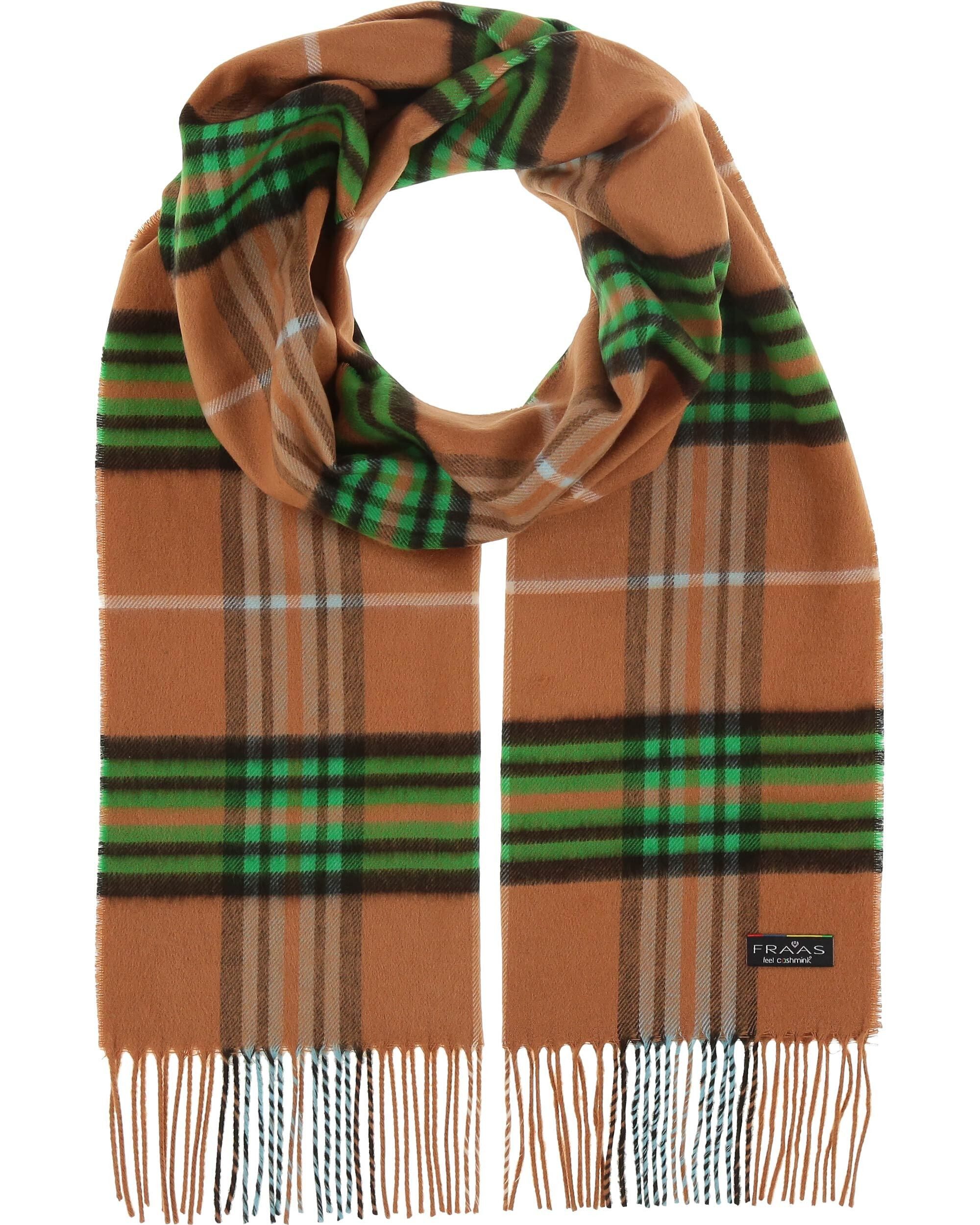 Fraas Modeschal Cashmink® Schal mit FRAAS Plaid Karo, (mit Fransen), Co2 neutral
