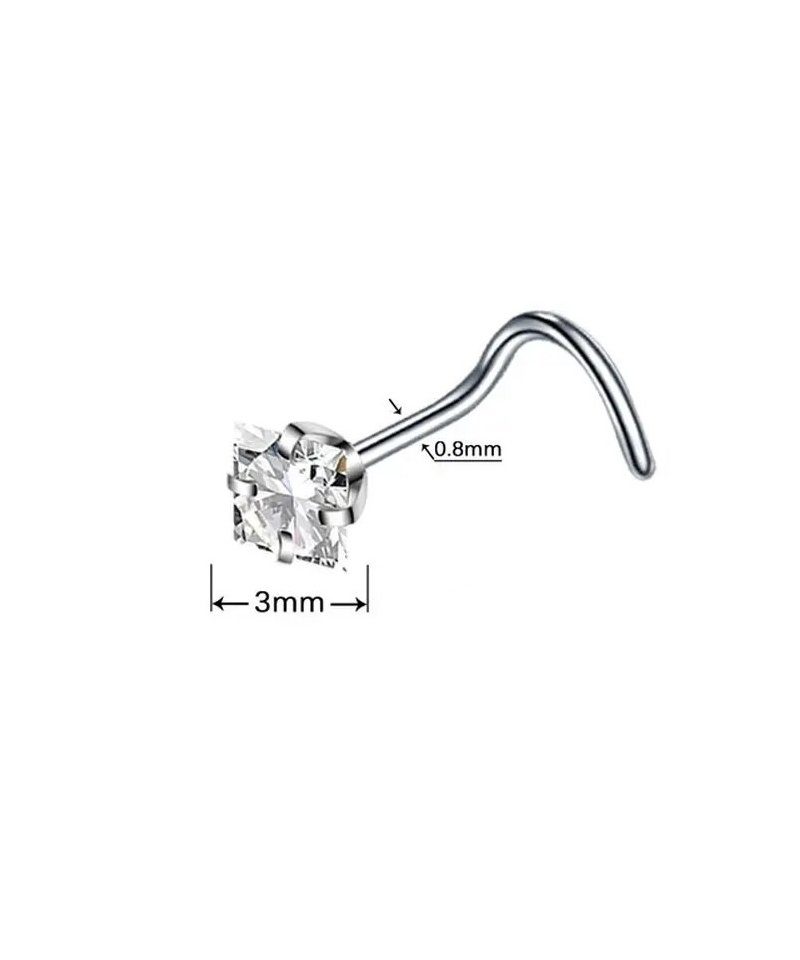 Karisma Schmuck Nasenpiercing aus Chirurgenstahl 316L Nasenstaecker mit Kri günstig online kaufen