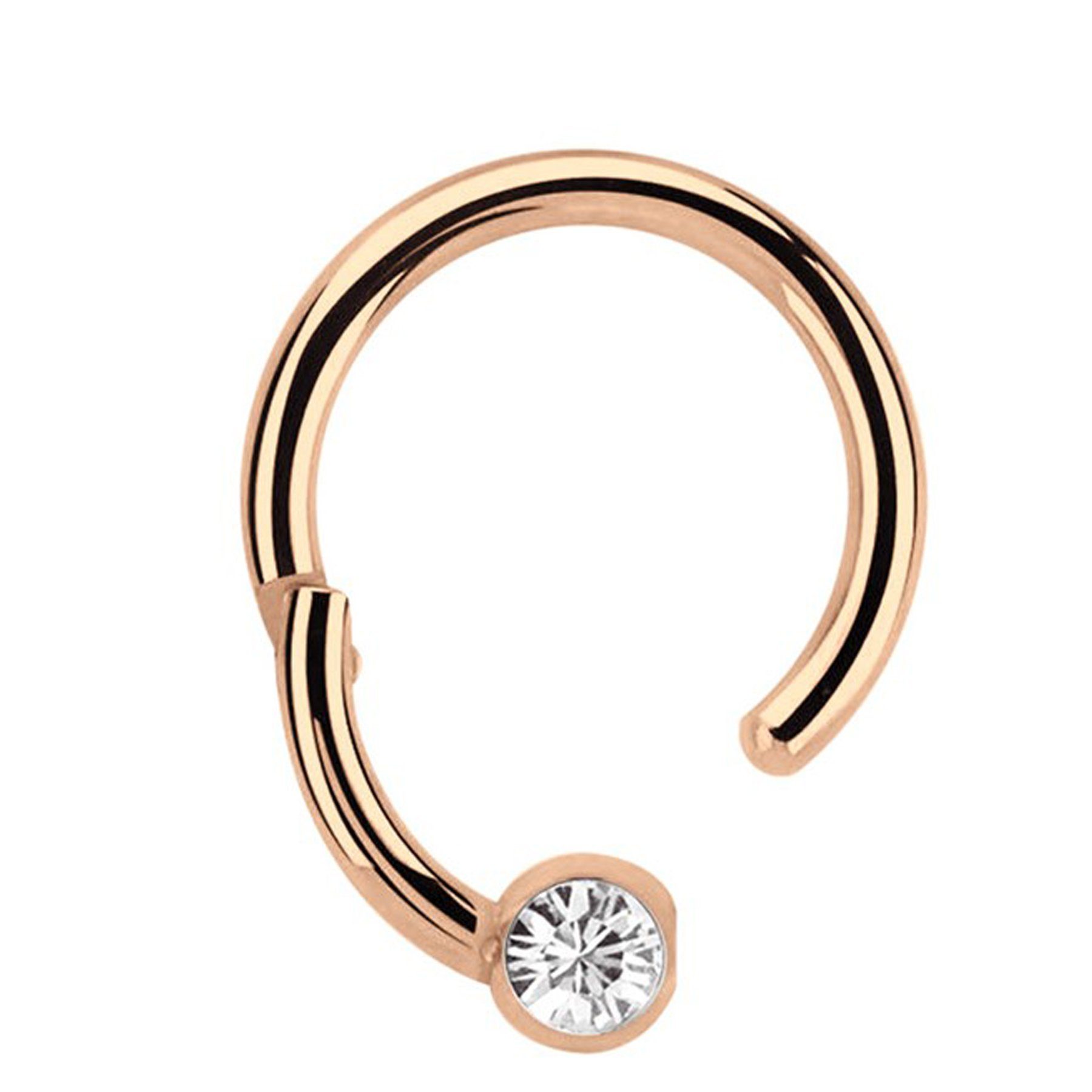 Adelia´s Nasenpiercing Piercing Nasenpiercing, Aus 316l Stahl​ PVD Rosegold beschichtet