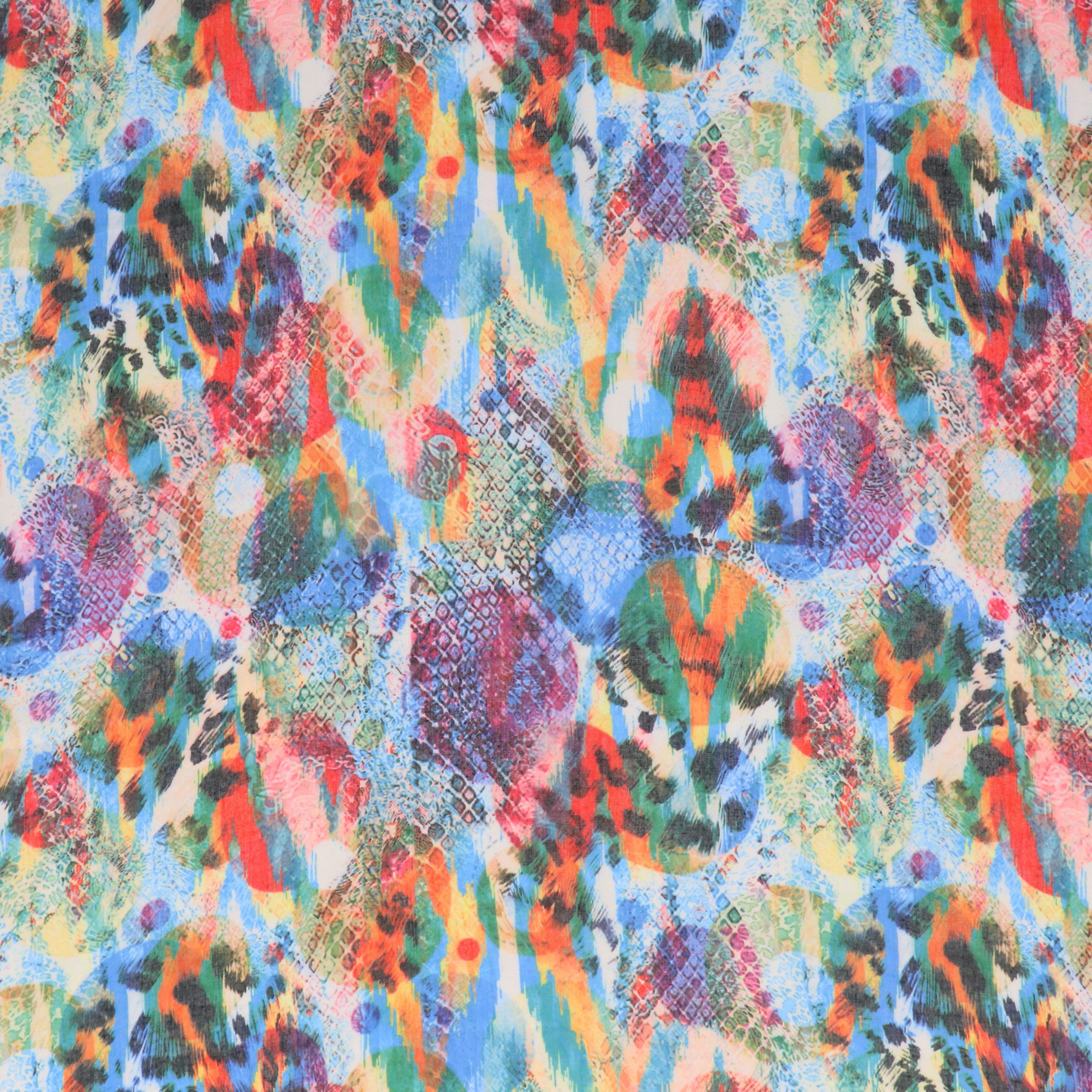 halsüberkopf Accessoires Modetuch Leo Fantasy, Multicolor