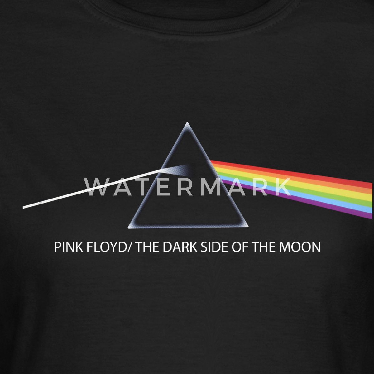 Spreadshirt T-Shirt Pink Floyd The Dark Side Of The Moon Mit Text Frauen T-Shirt (1-tlg) Slim Fit, fällt klein aus