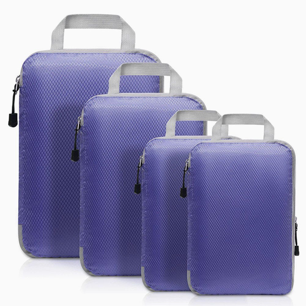 Blusmart Kofferset Vierteiliges Kleider-Reisepaket, Tragbare Wasserdichte deep cerulean