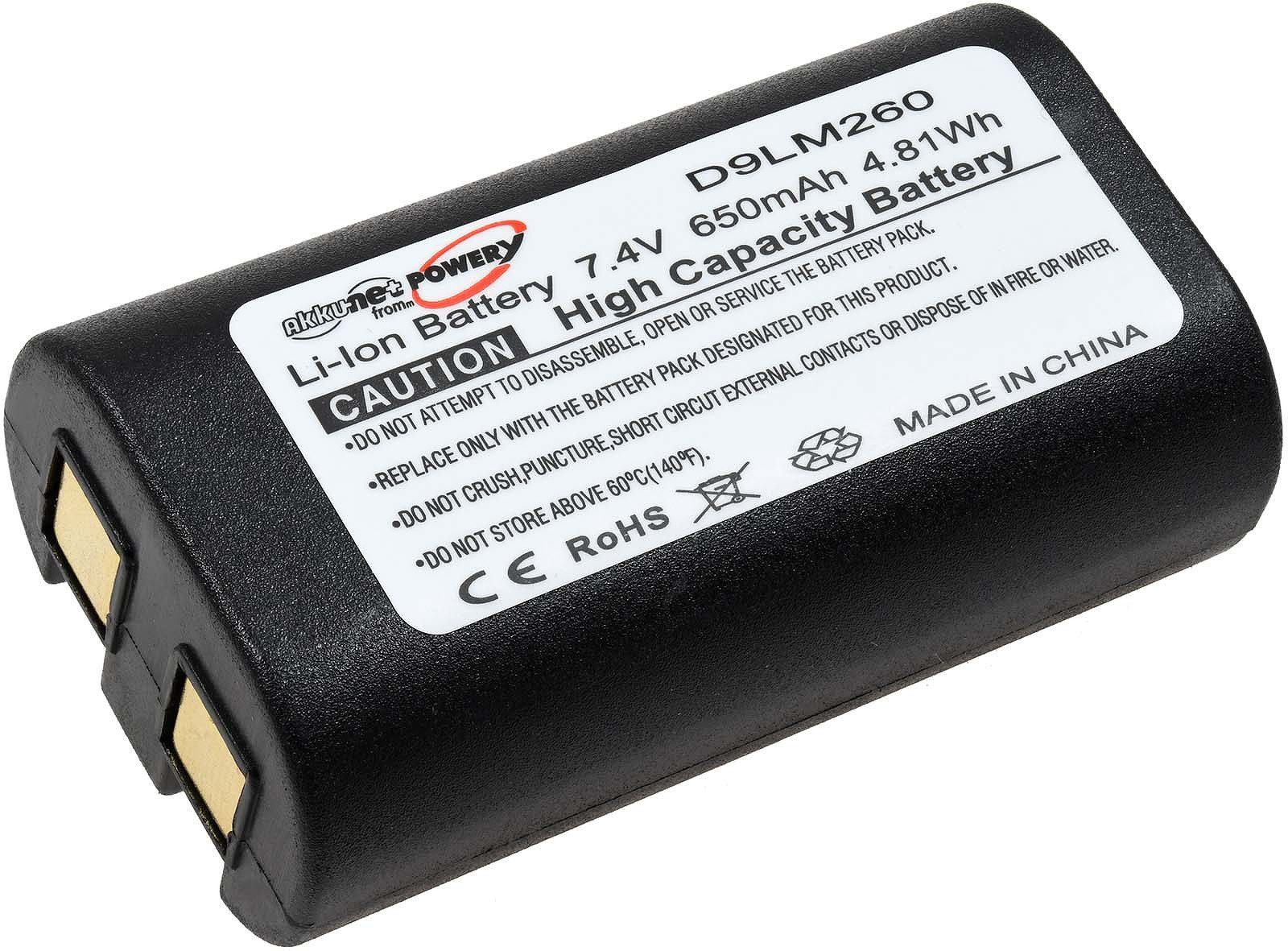 Powery Akku für Dymo Typ W003688 Akku 650 mAh (7.4 V)