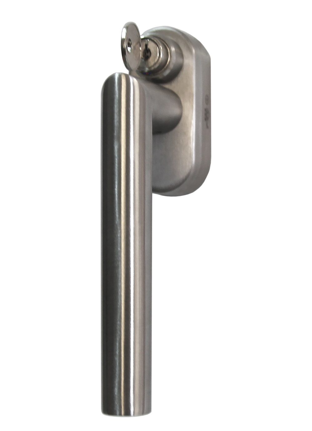 Häusler Onlinehandel GmbH Fenstergriff Fenstergriff FG 13 Edelstahl Stiftlänge 35 mm Abschliessbar SKG2, L: 13 cm, Schutzklasse SKG 2