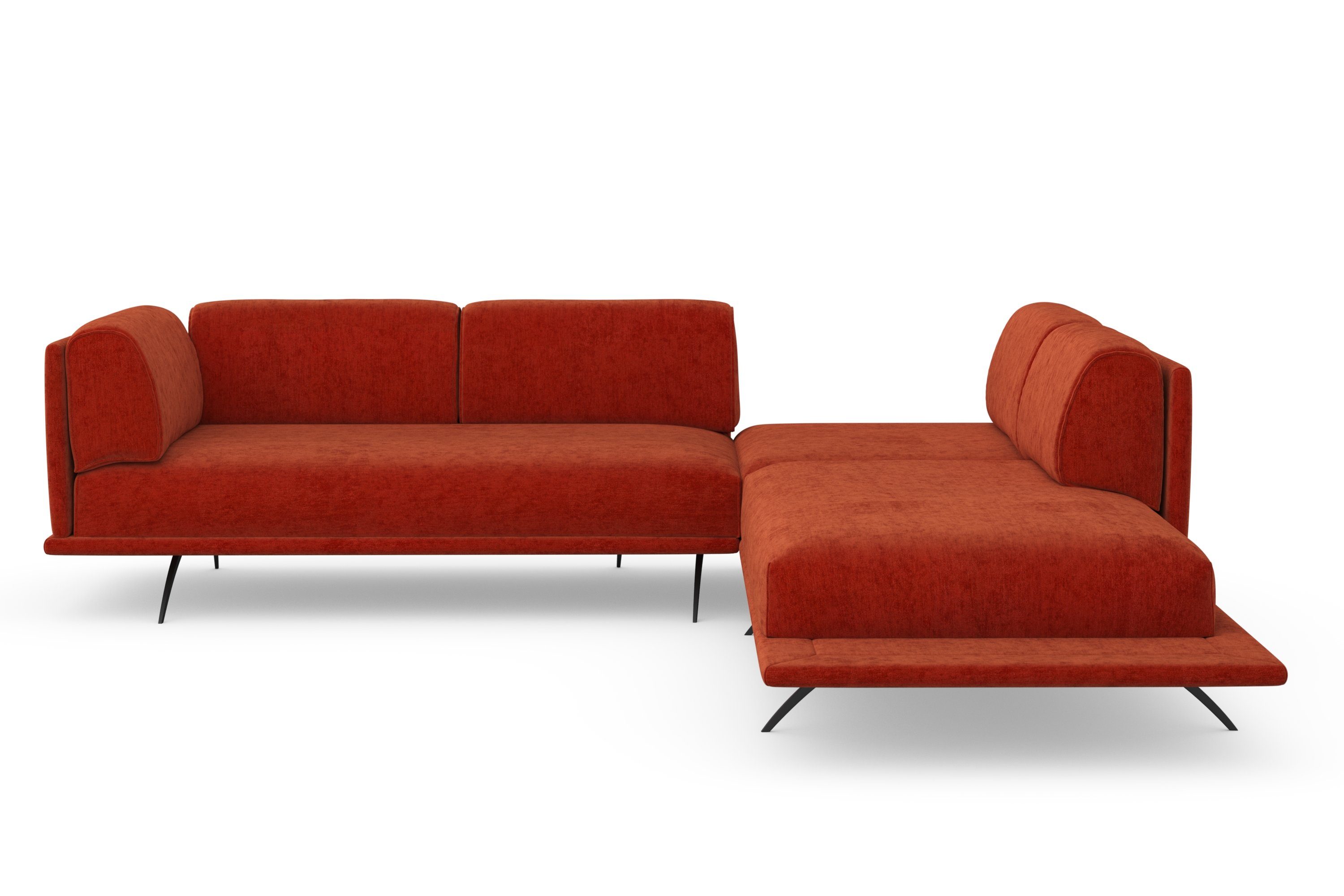 machalke® Ecksofa benito, mit bezogenem Sockel