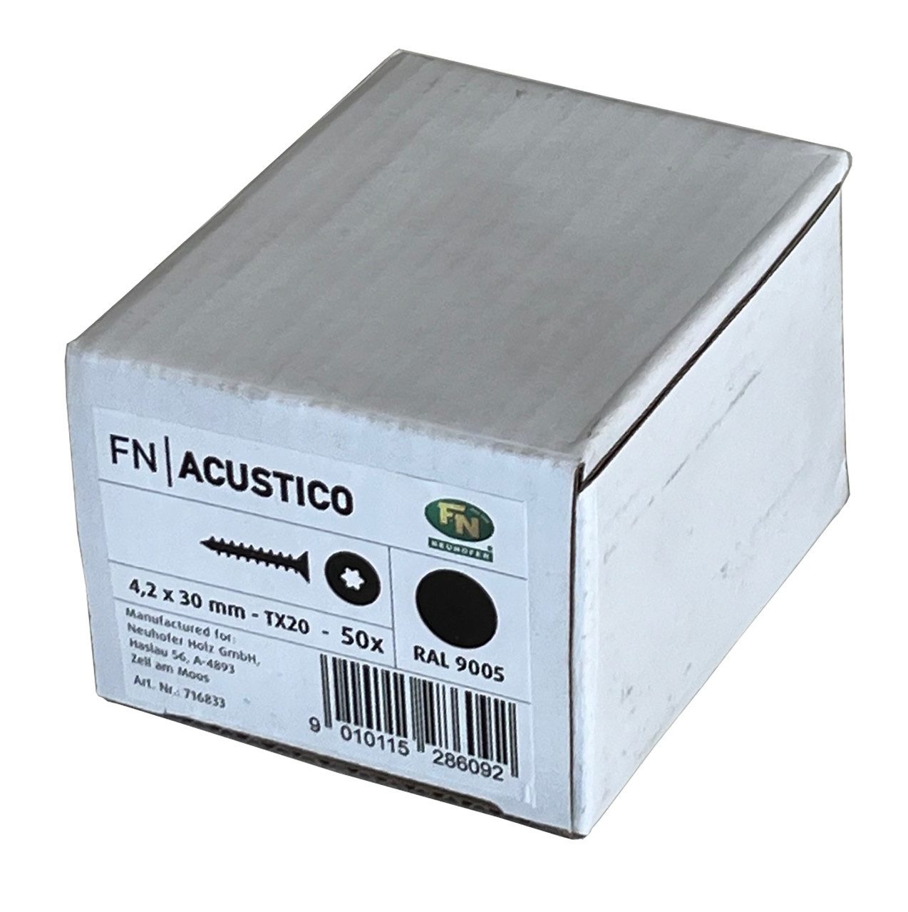 FN Neuhofer Verblender Neuhofer Schrauben mit schwarzem Kopf für