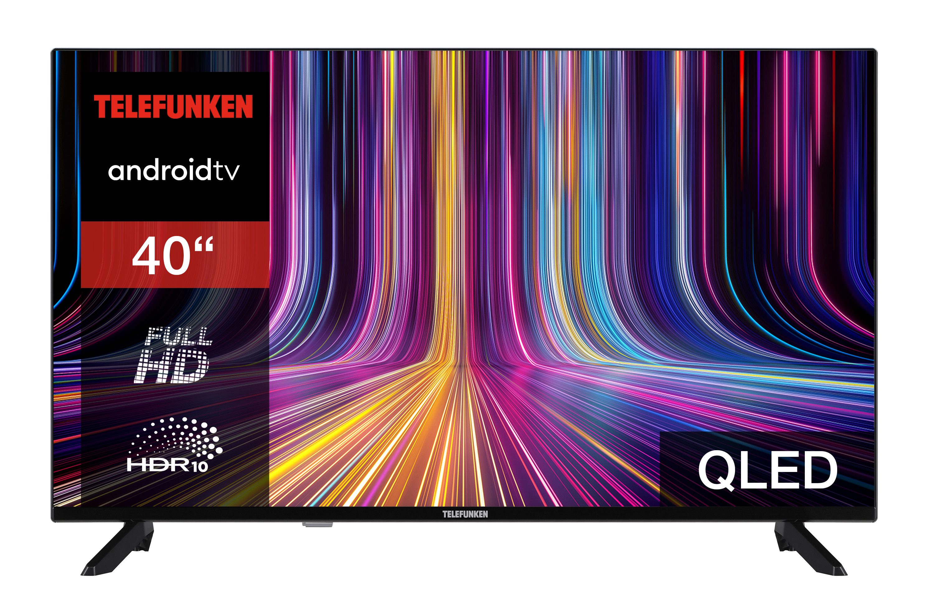 Telefunken QF40AO750S QLED-Fernseher (102 cm/40 Zoll, Full HD, Android TV, Triple-Tuner, Google Play Store, Google Assistant)