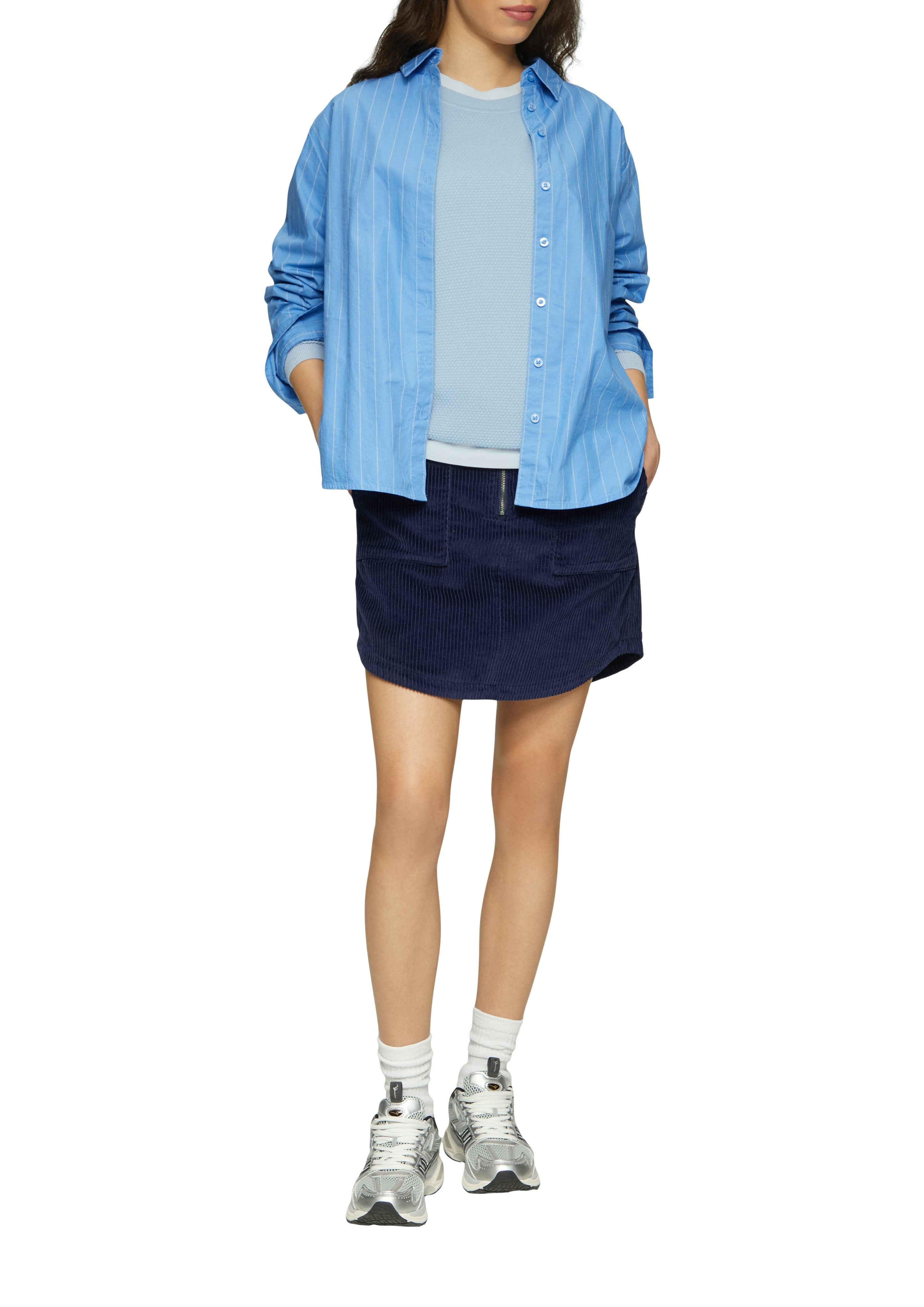 QS Rundhalspullover in Strick-Optik günstig online kaufen