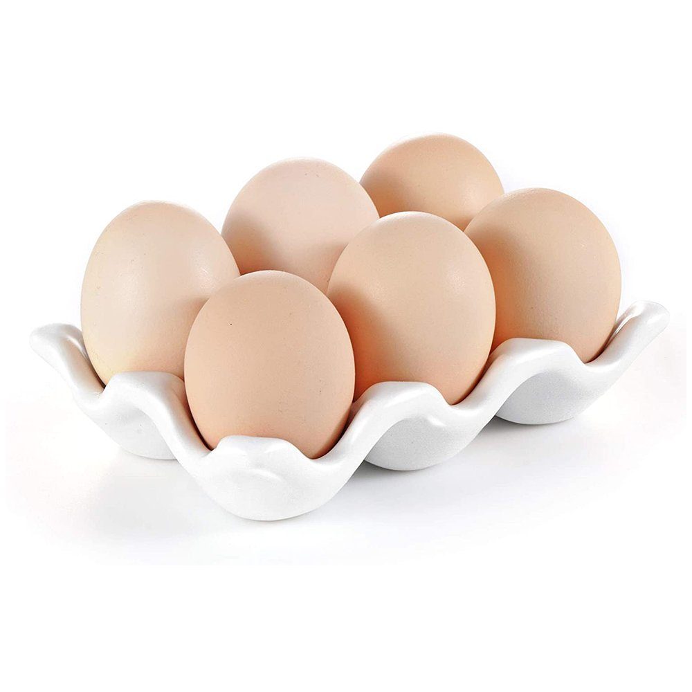 Jormftte Eierpiekser Keramik Eierhalter,rutschfester Eierteller