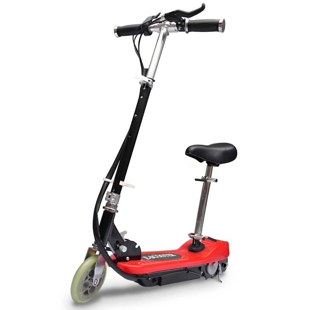 vidaXL Scooter E-Scooter mit Sitz 120 W Rot, (1 tlg)