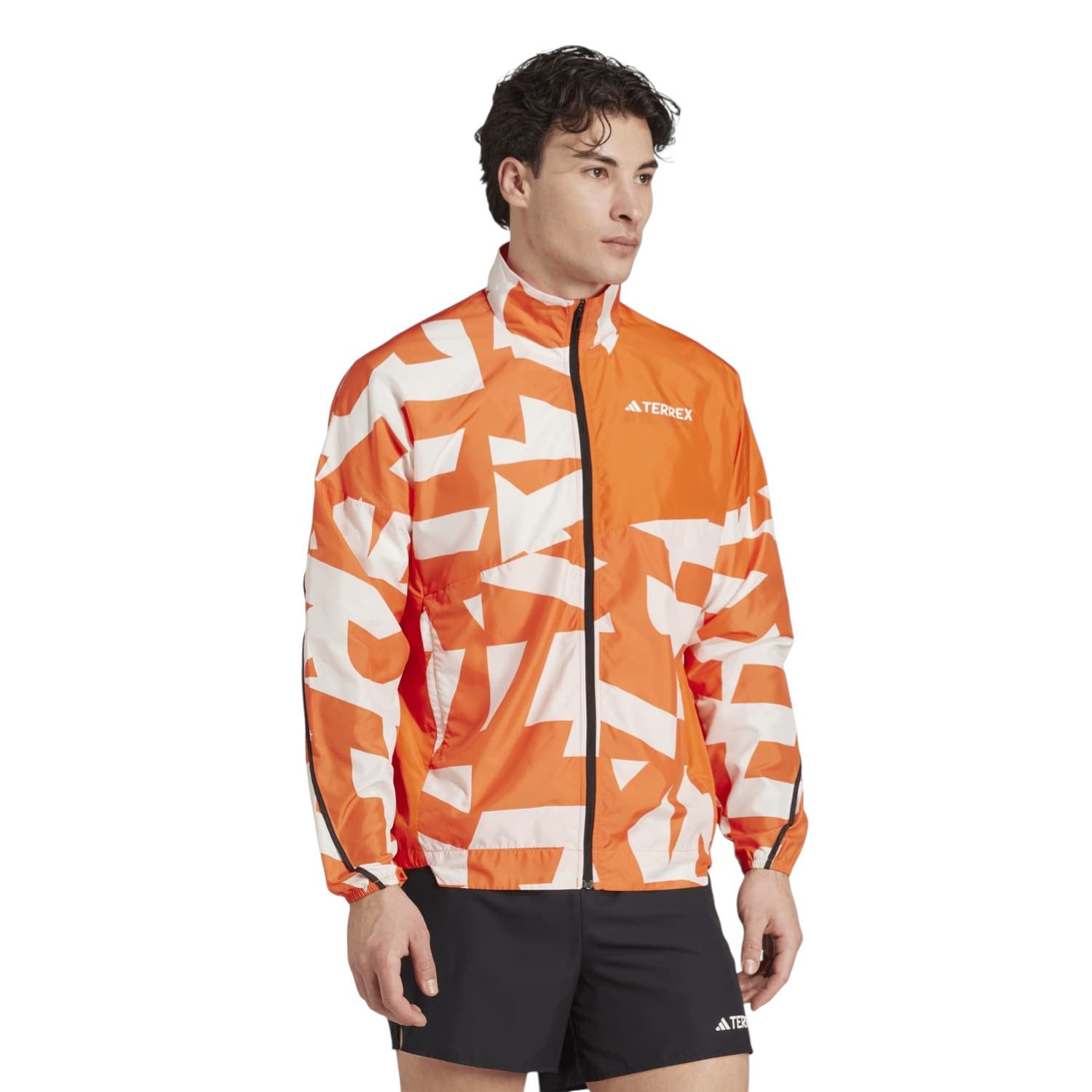 adidas Performance Laufjacke Trail-Windjacke Terrex Multi Printed orange/we günstig online kaufen