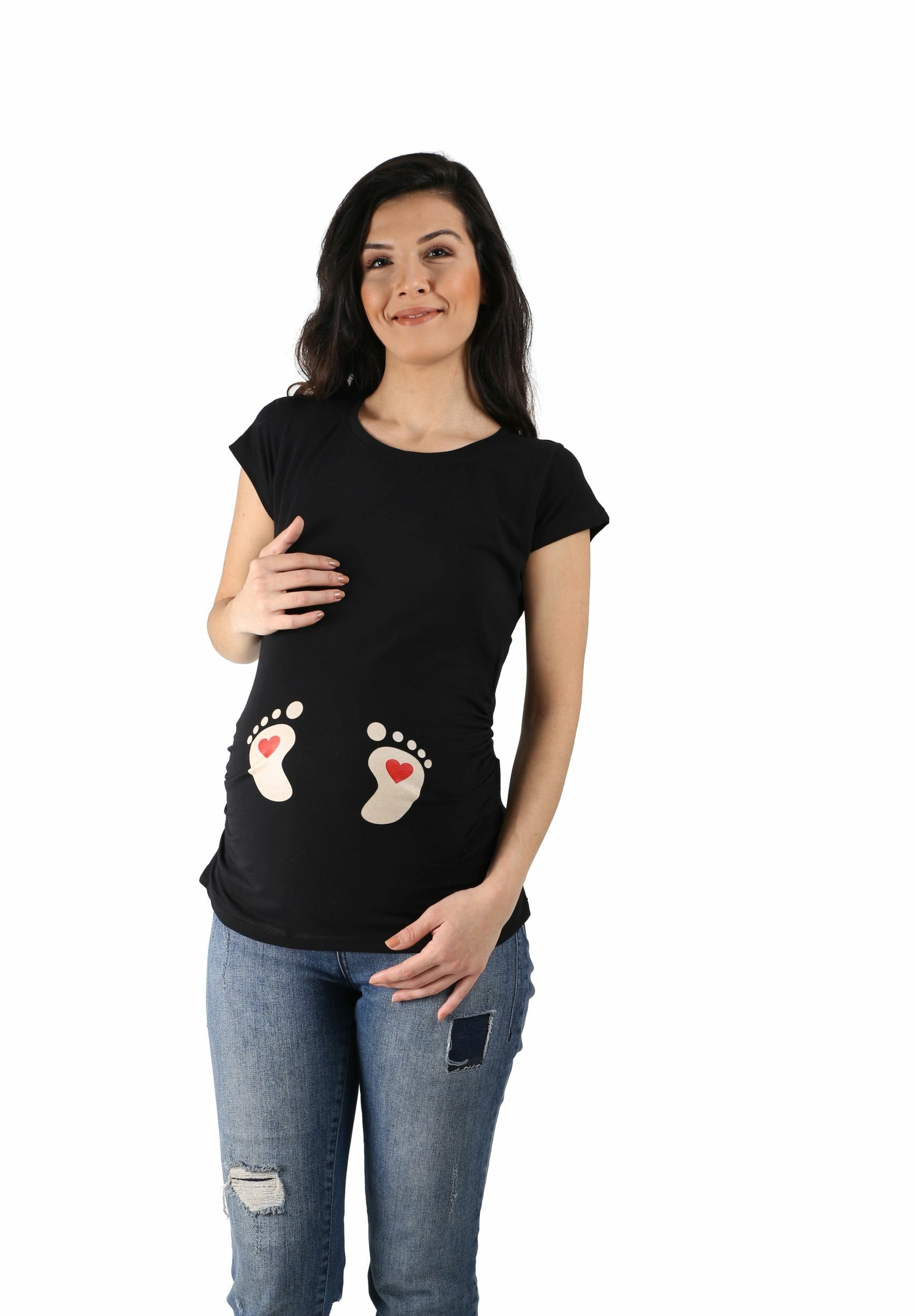 M.M.C. Umstandsshirt Baby Füße mit Motiv