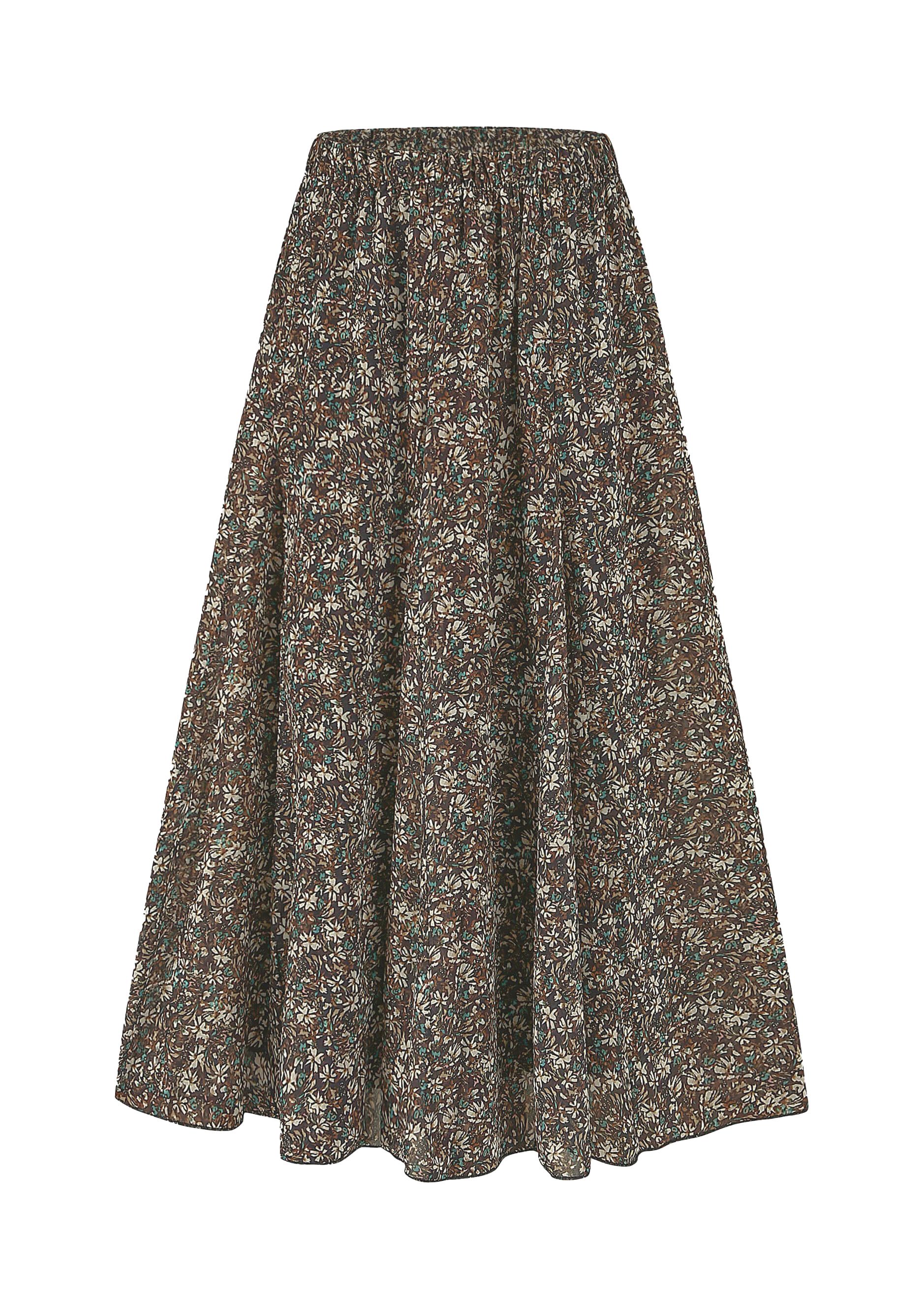 SASSYCLASSY Midirock A-Linie Faltenrock Damen lang günstig online kaufen