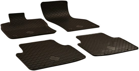 WALSER Passform-Fußmatten (4 Stück), für Skoda Octavia III 11/2012-Heute, Skoda Octavia IV 11/2019-Heute, Cupra Formentor 07/2020-Heute
