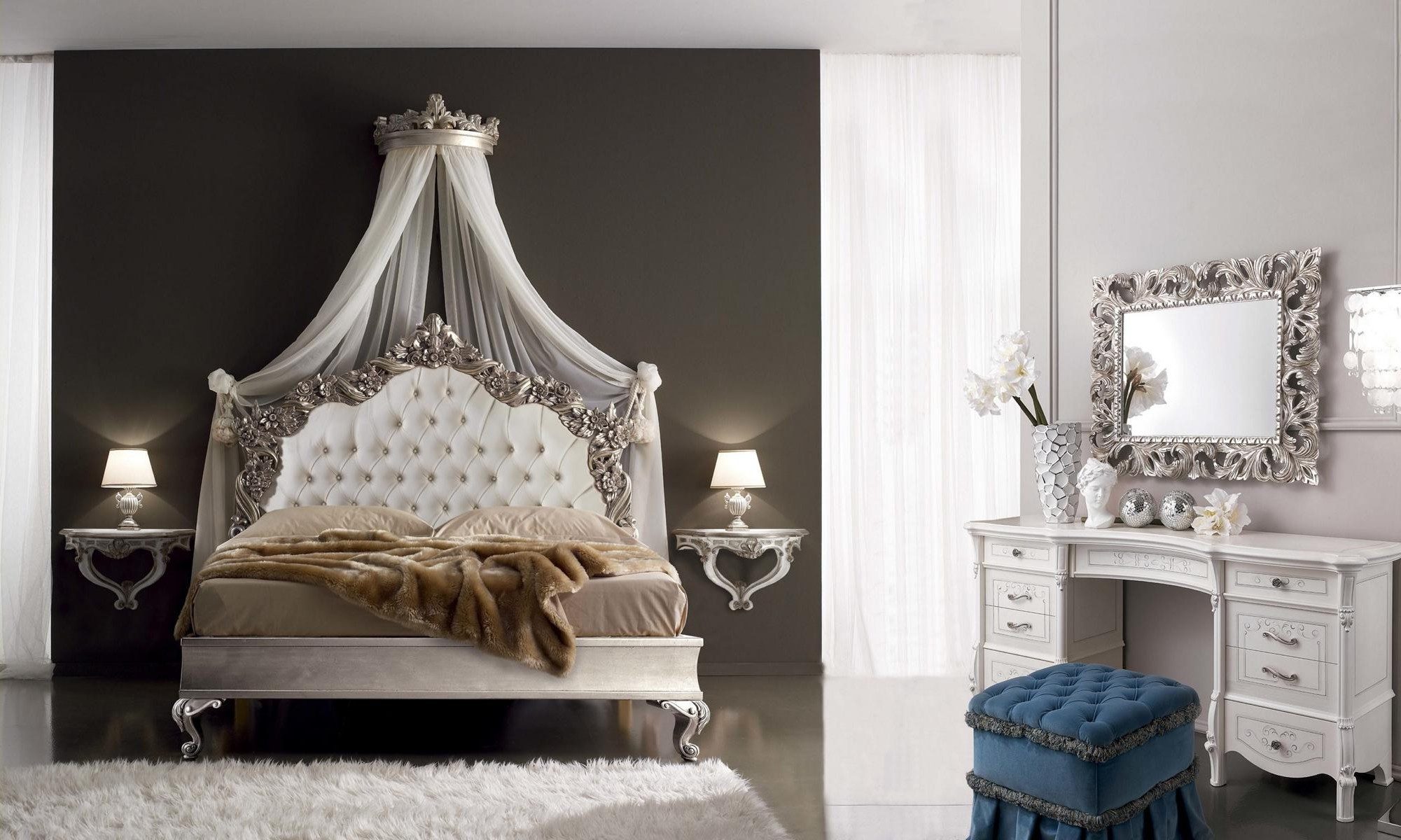 Xlmoebel Polsterbett Luxus Chesterfield Bett im königlichen Stil für Ihr Zuhause, Made in Europa