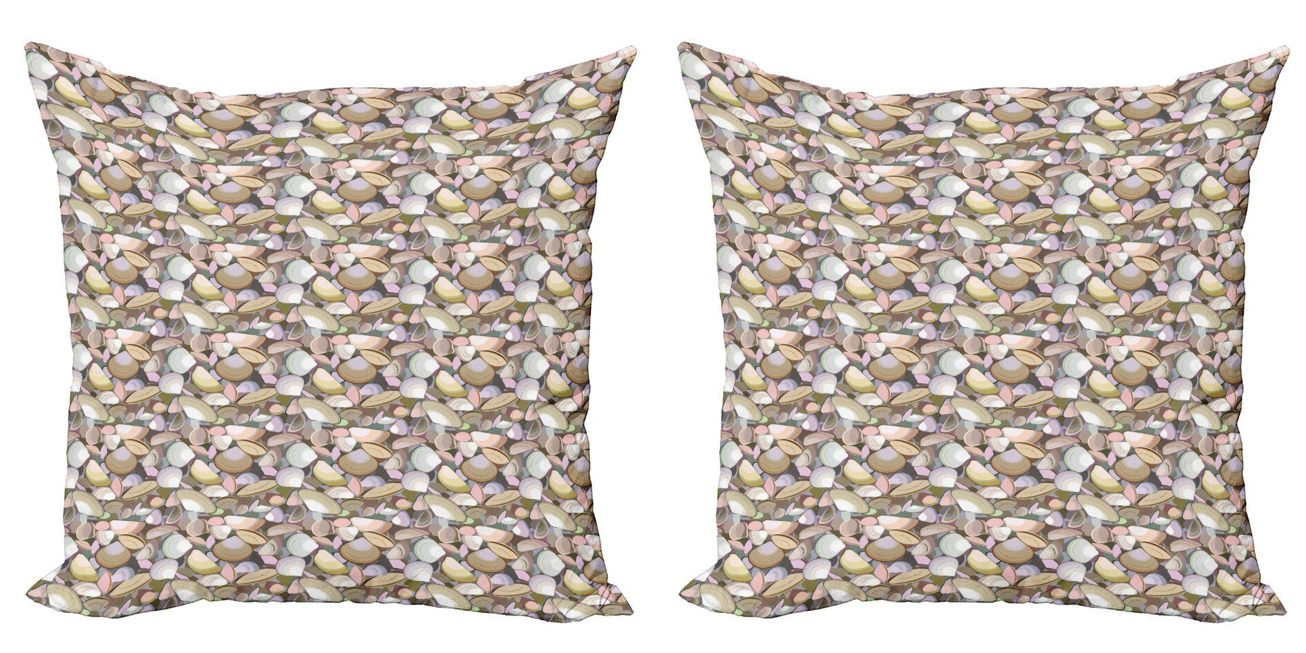 Abakuhaus (2 Accent Schnecke Doppelseitiger Shells Tropical Sea Bunte Digitaldruck, Stück), Kissenbezüge Modern