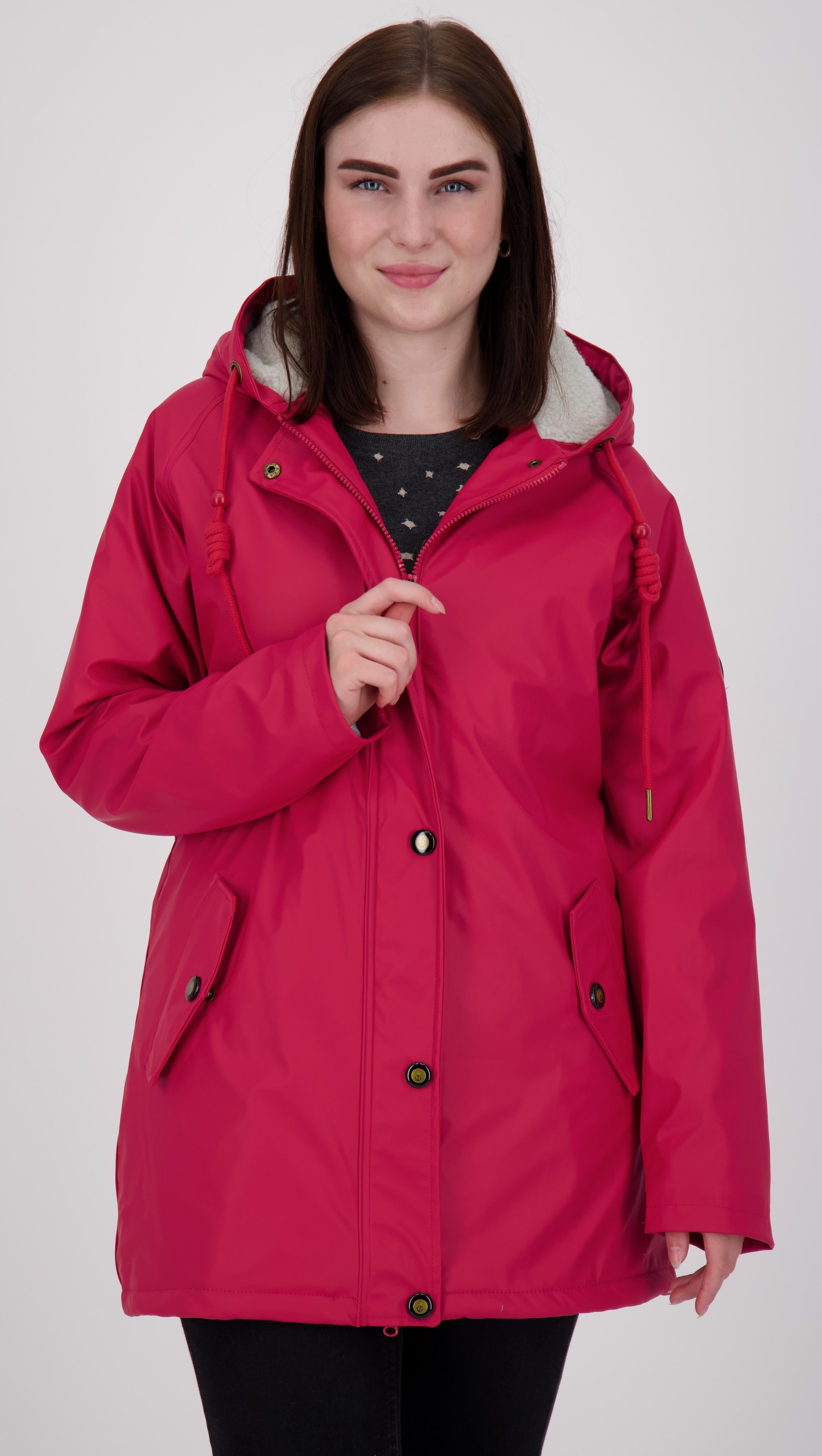 Active CS Großen auch in WOMEN DEPROC erhältlich Regenjacke Friesennerz #ANKERGLUTNEBEL Größen red