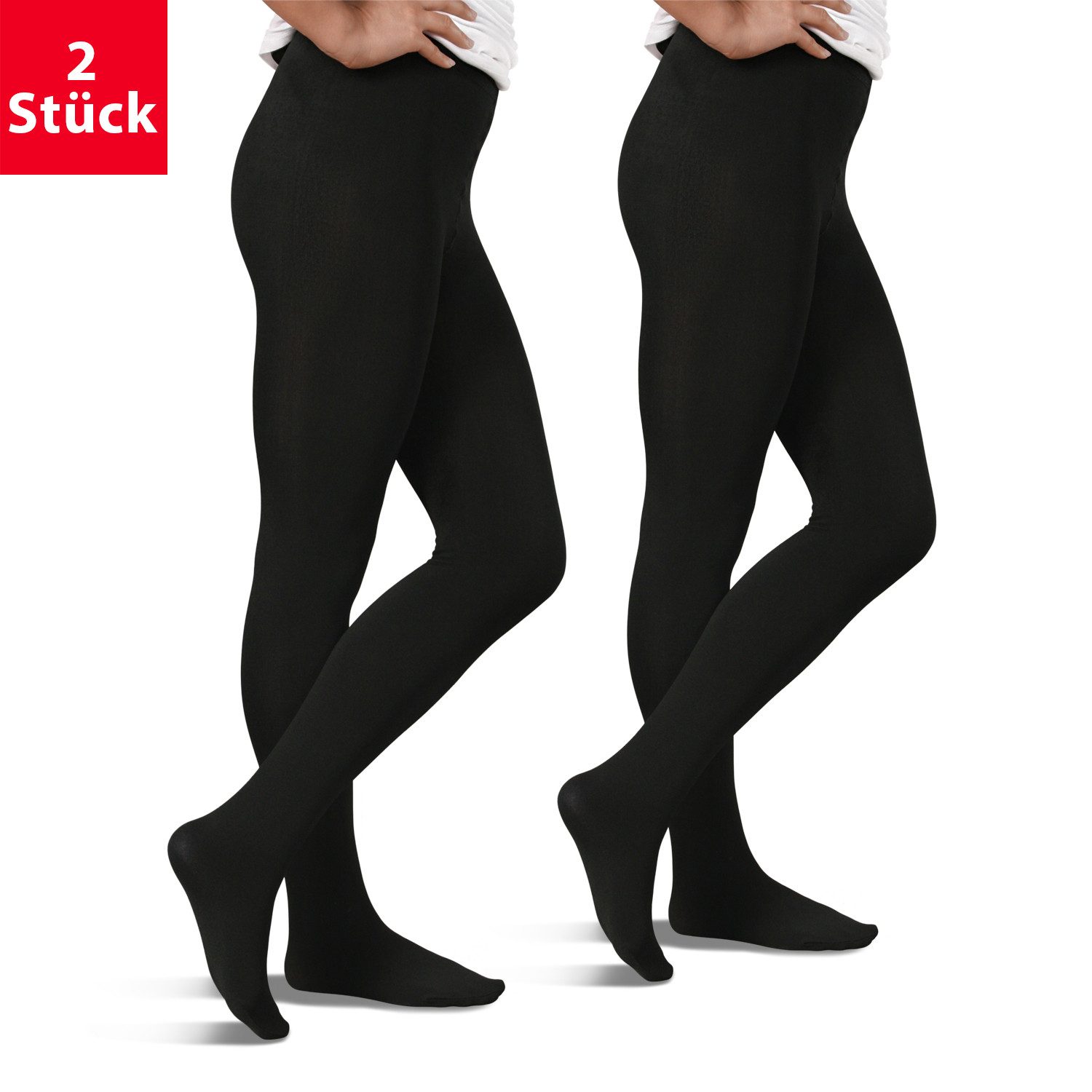 Strumpfhose Damen Thermo Strumpfhose (1 oder 2 Stück) mit Innenfleece