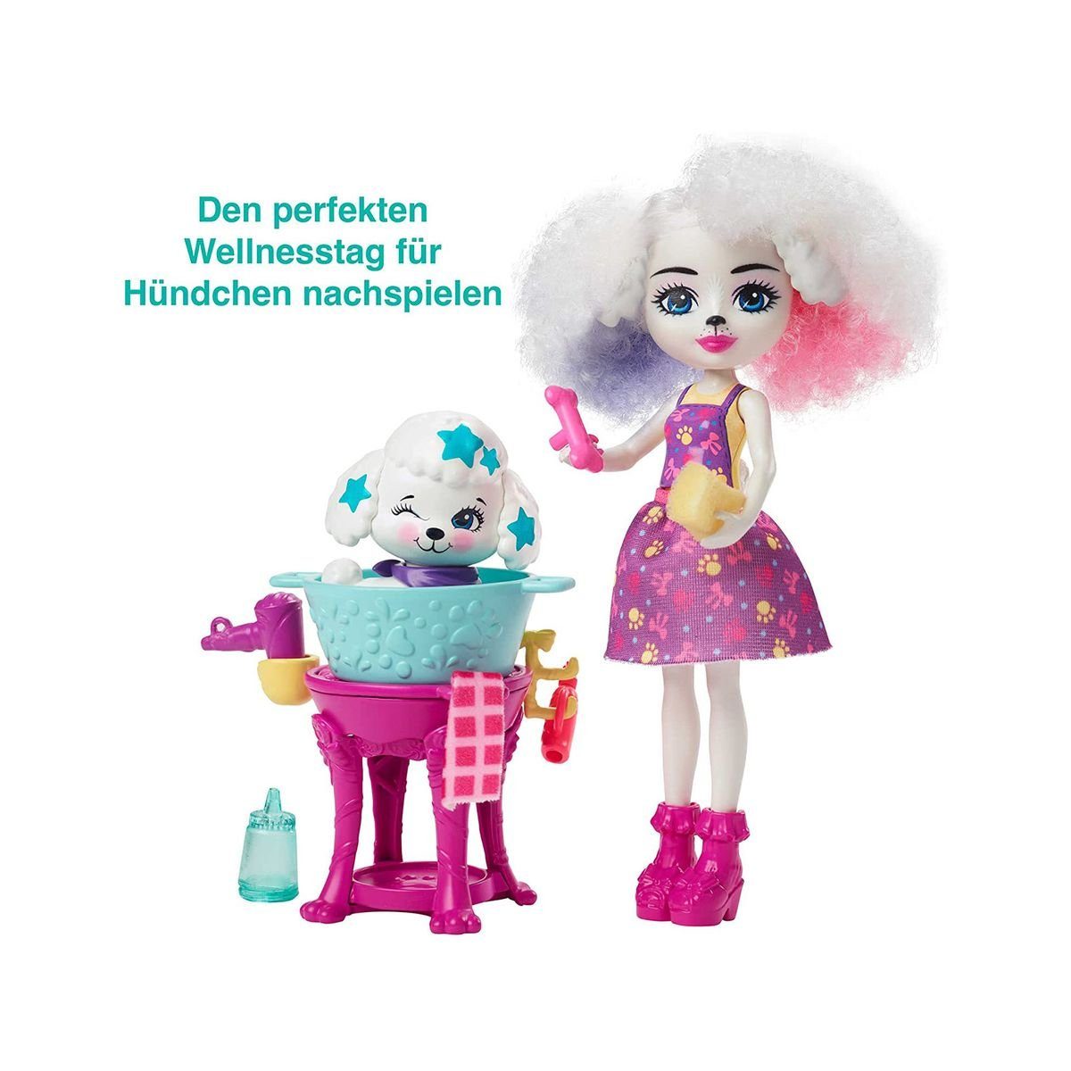 Tails Spielset Poodle Mattel HHC20 Schönheitssalon, Spielwelt City - Do - Mattel® Enchantimals