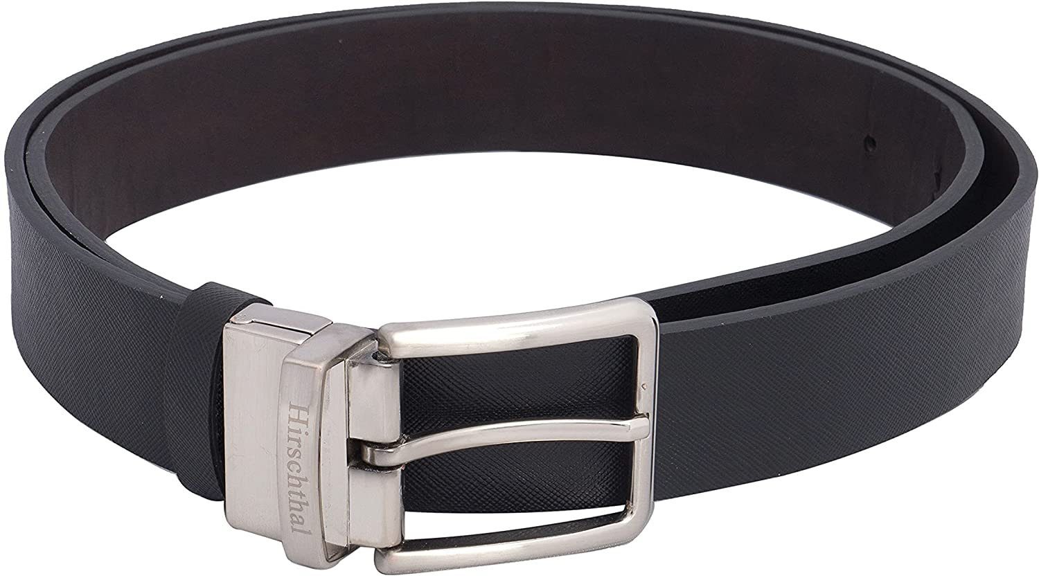 Hirschthal Ledergürtel Herren Leder-und Kunstleder-Wendegürtel Schwarz/Brau günstig online kaufen