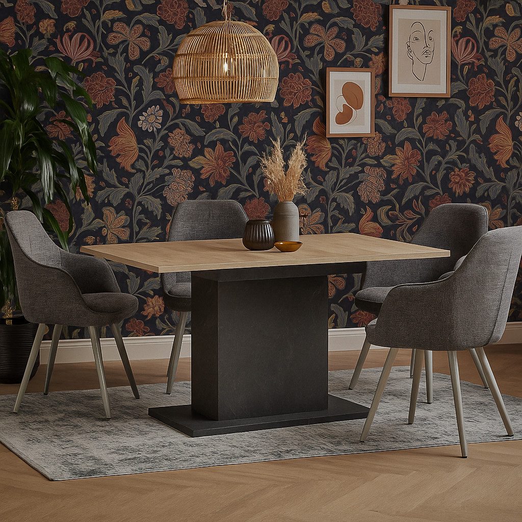 B&D home Esstisch MARA, Metall oder Holzgestell, ausziehbar 120-160cm, 4-6 günstig online kaufen