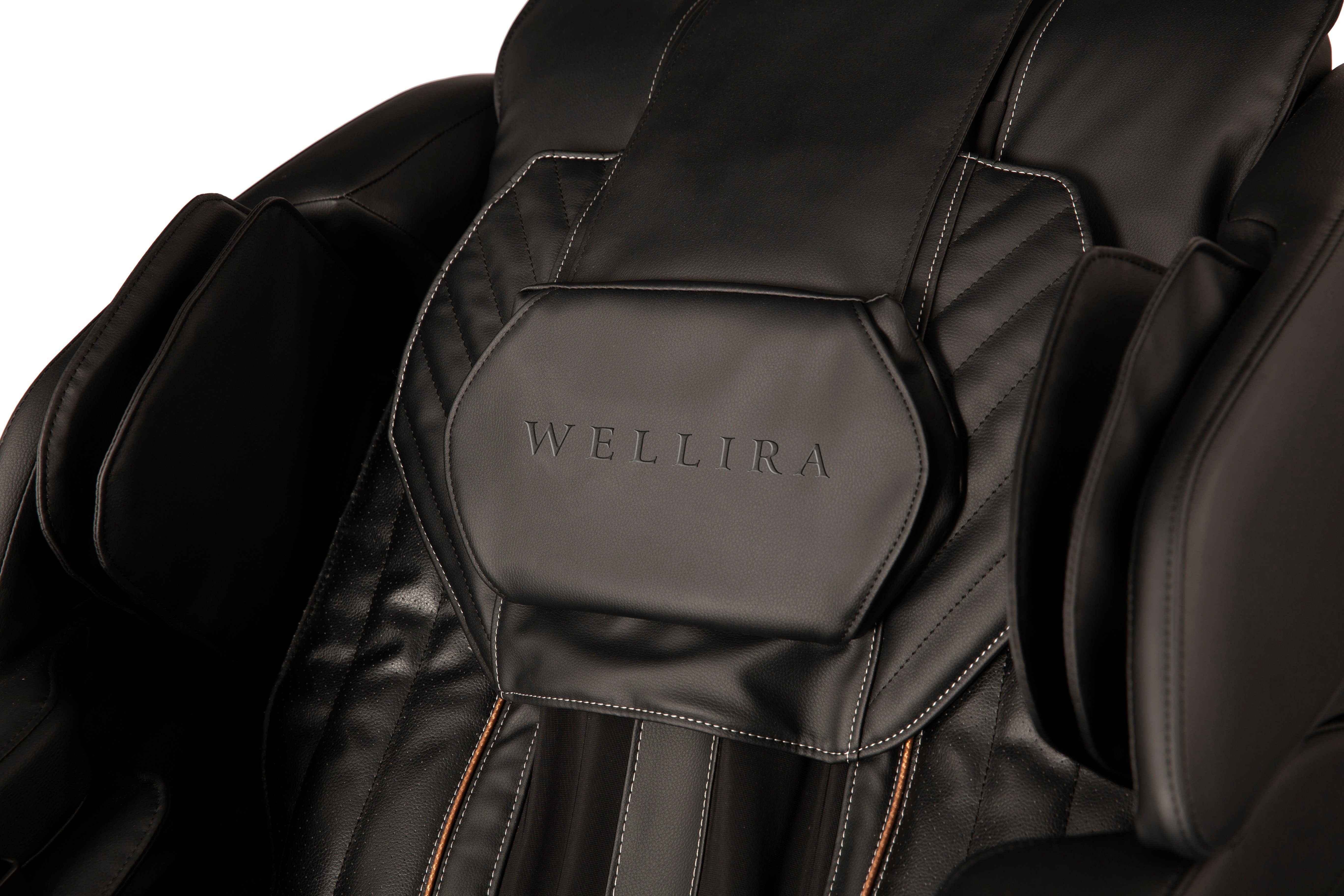 WELLIRA Massagesessel (mit Liegefunktion, Massagestuhl mit Heizfunktion), 3D Shiatsu Massage