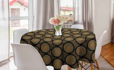 Abakuhaus Tischdecke Kreis Tischdecke Abdeckung für Esszimmer Küche Dekoration, Australien Ethnische Aboriginal-Muster