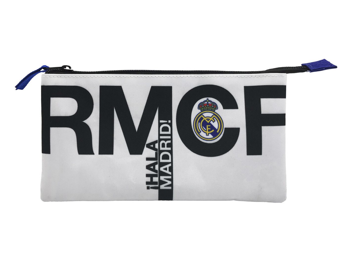Real Madrid Federmäppchen 3 Fächer Federmappe mit Reißverschluss für Schule und Büro, (1-tlg)