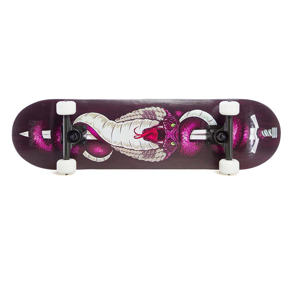 cozytrix Skateboard (7-lagig, 80 Ahornholz, Kanadischem Cobra Violett aus cm)