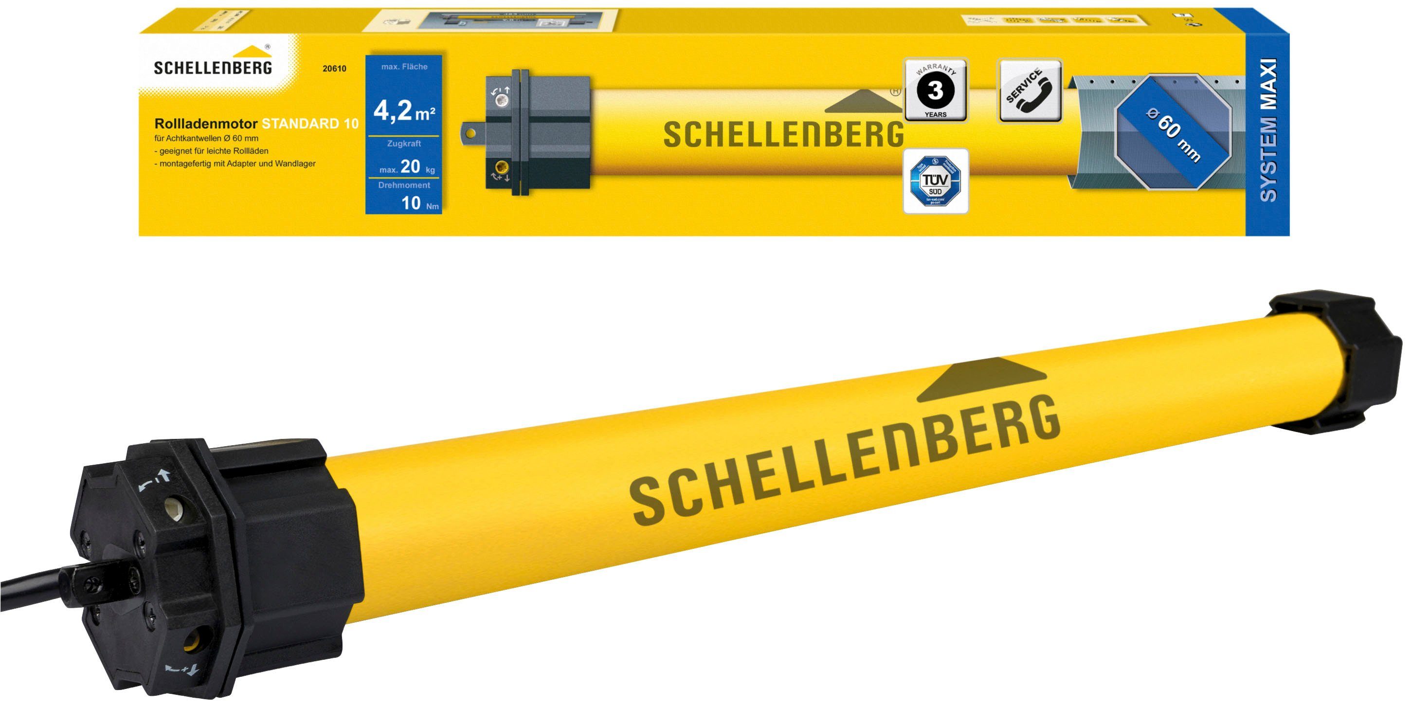 SCHELLENBERG Rollladenmotor Standard, Rohrmotor mit mechanischer günstig online kaufen