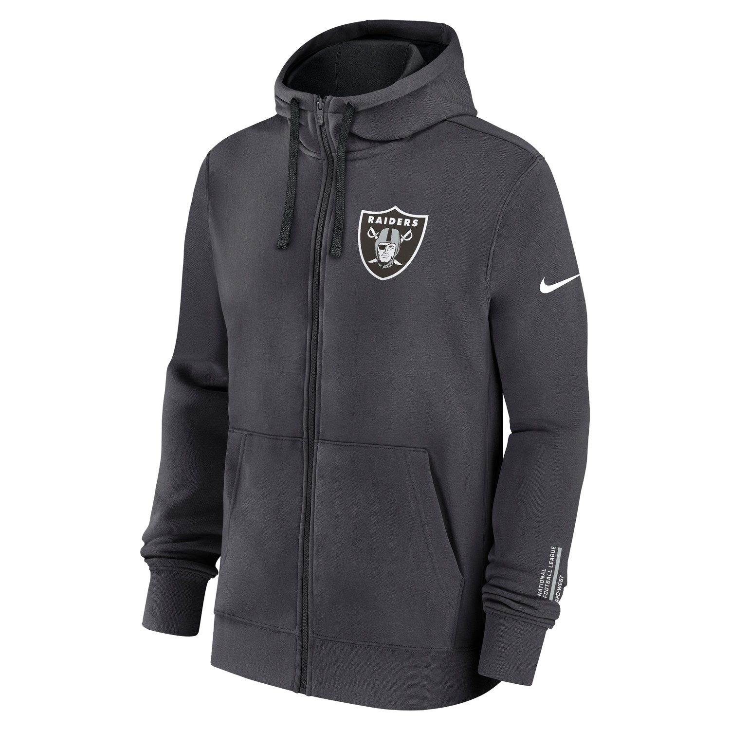 Kapuzenpullover Nike Hoodie Las Vegas Raiders Nike Club FZ