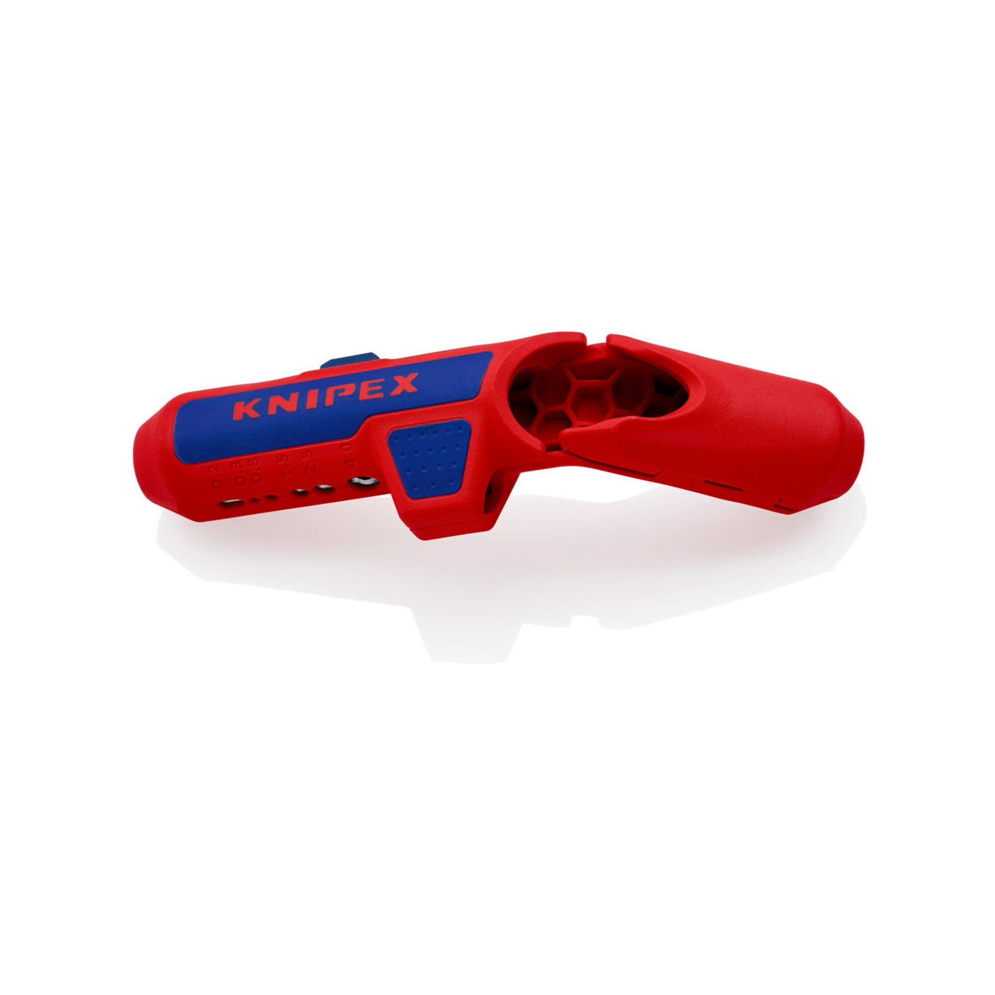 Knipex Abmantelungsmesser KNIPEX 16 95 01 SB ErgoStrip® Universal-Abmantelungswerkzeug für Recht