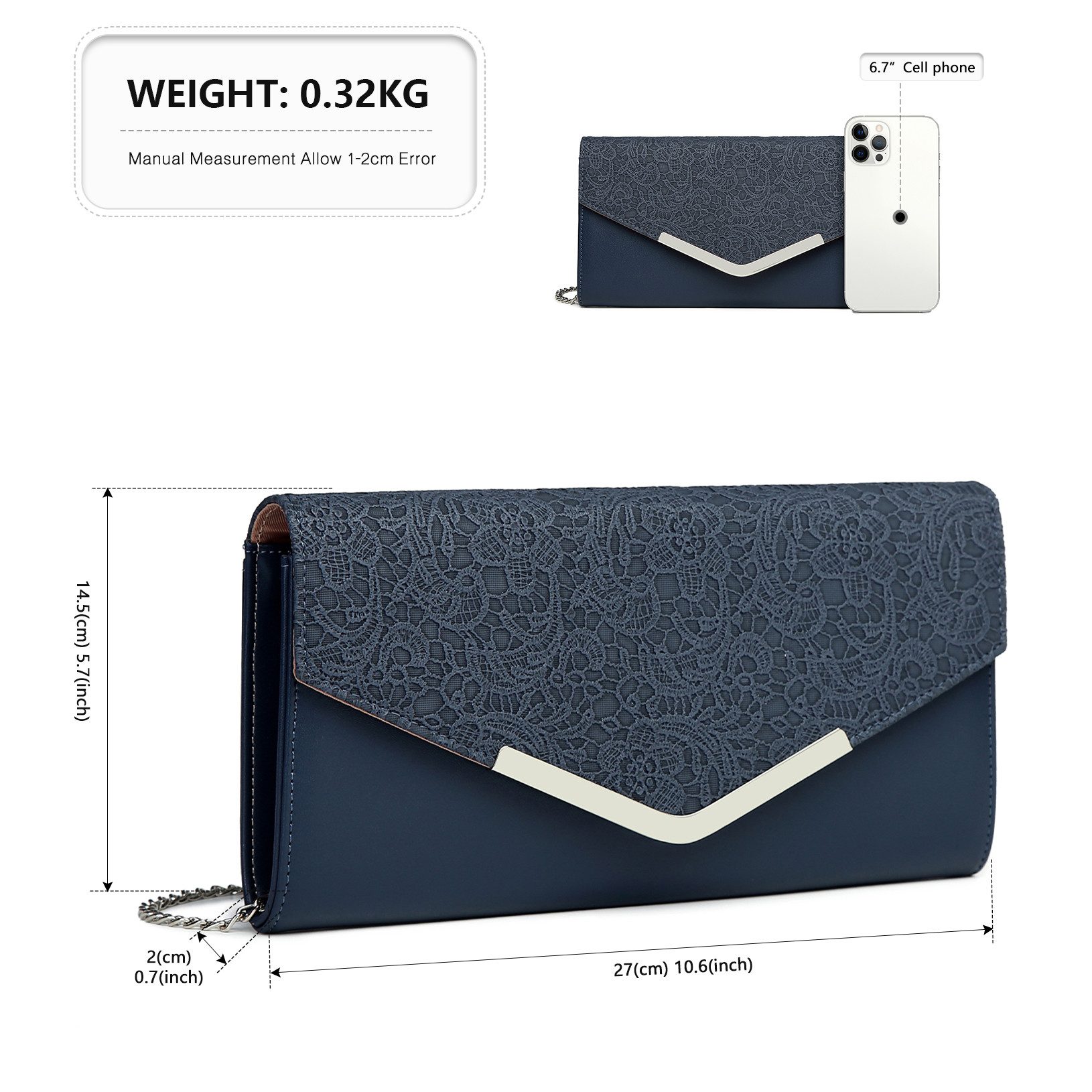 Miss Lulu Abendtasche Elegante Clutch Bag günstig online kaufen